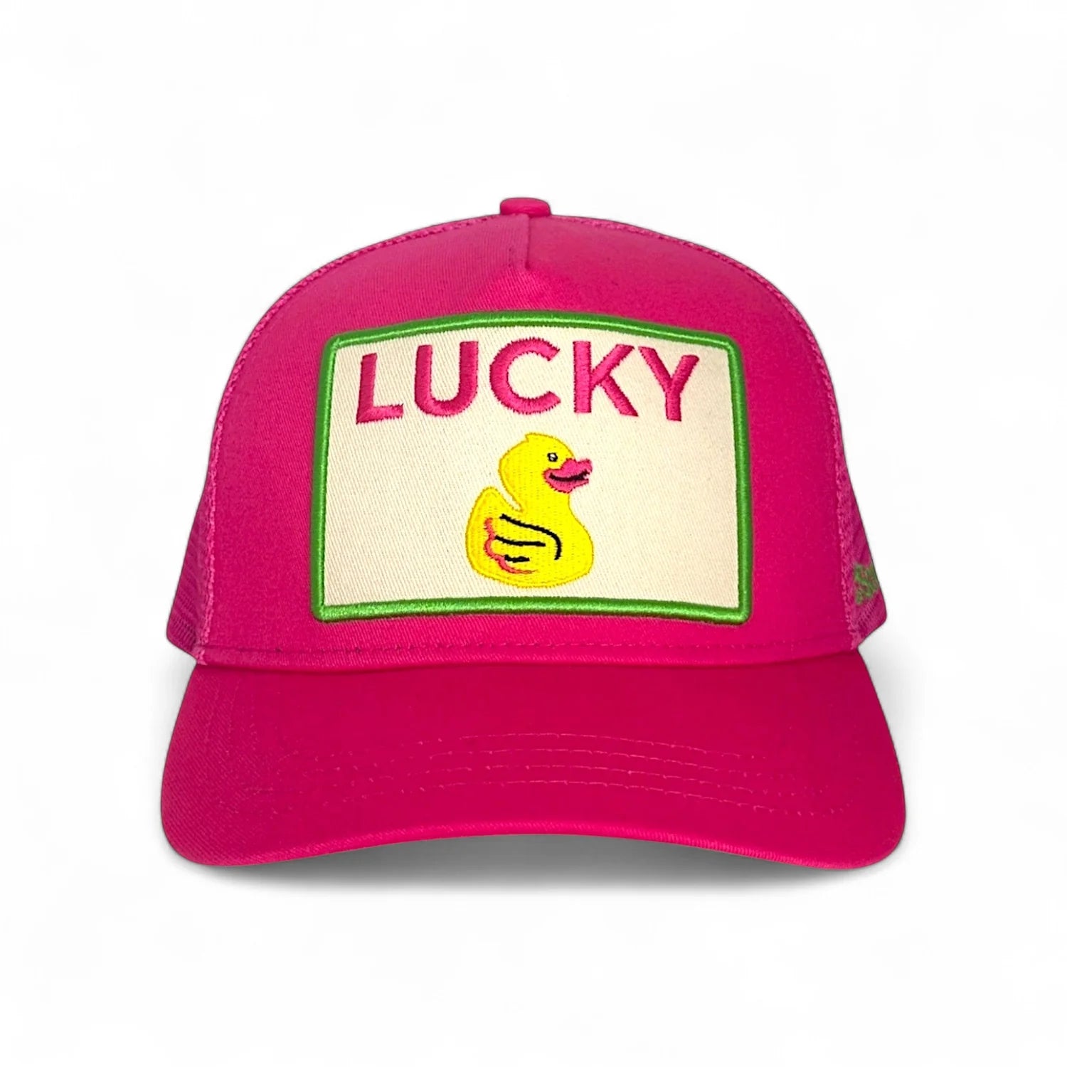 Lucky Duck Trucker Hat - Pink | Soulbyrd