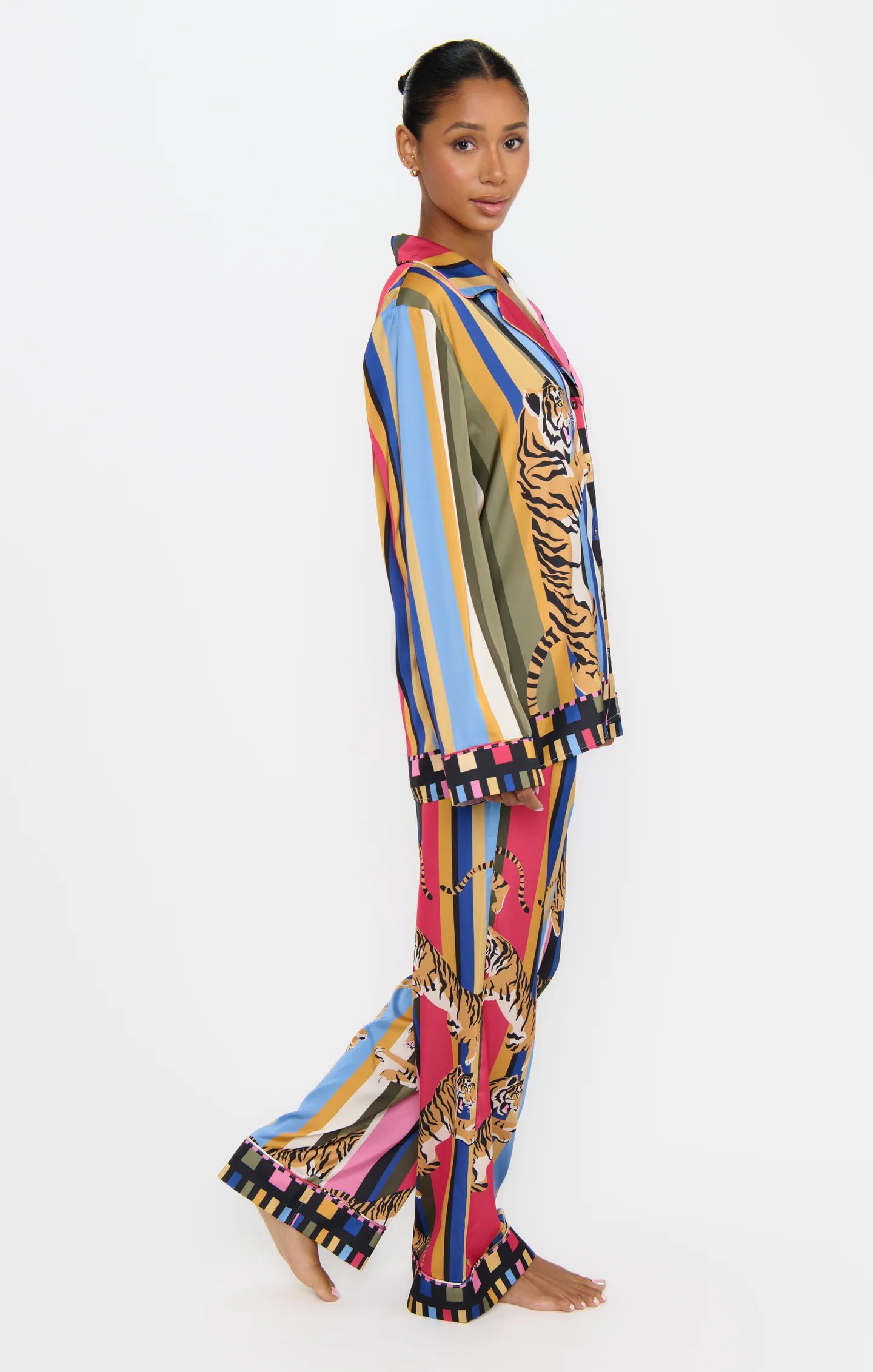 Classic PJ Set - Tiger Dreams Silky | Show Me Your Mumu