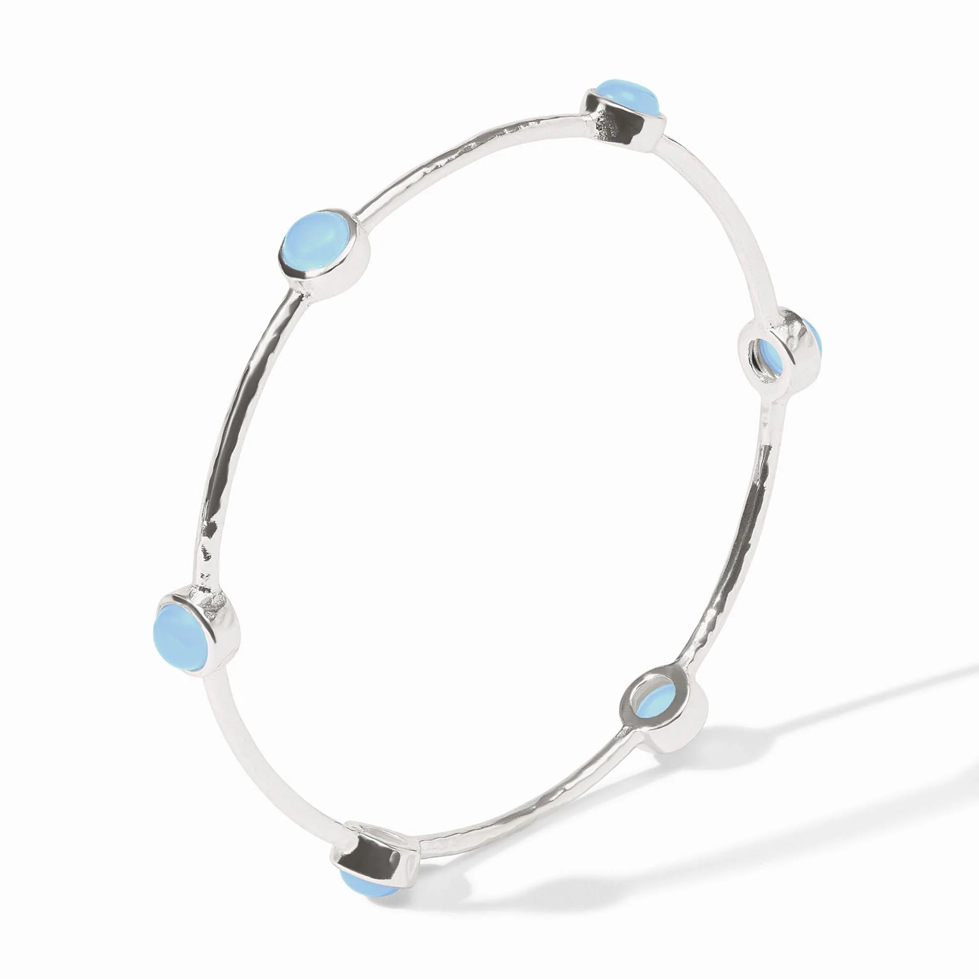 Milano Luxe Silver Bangle | Julie Vos