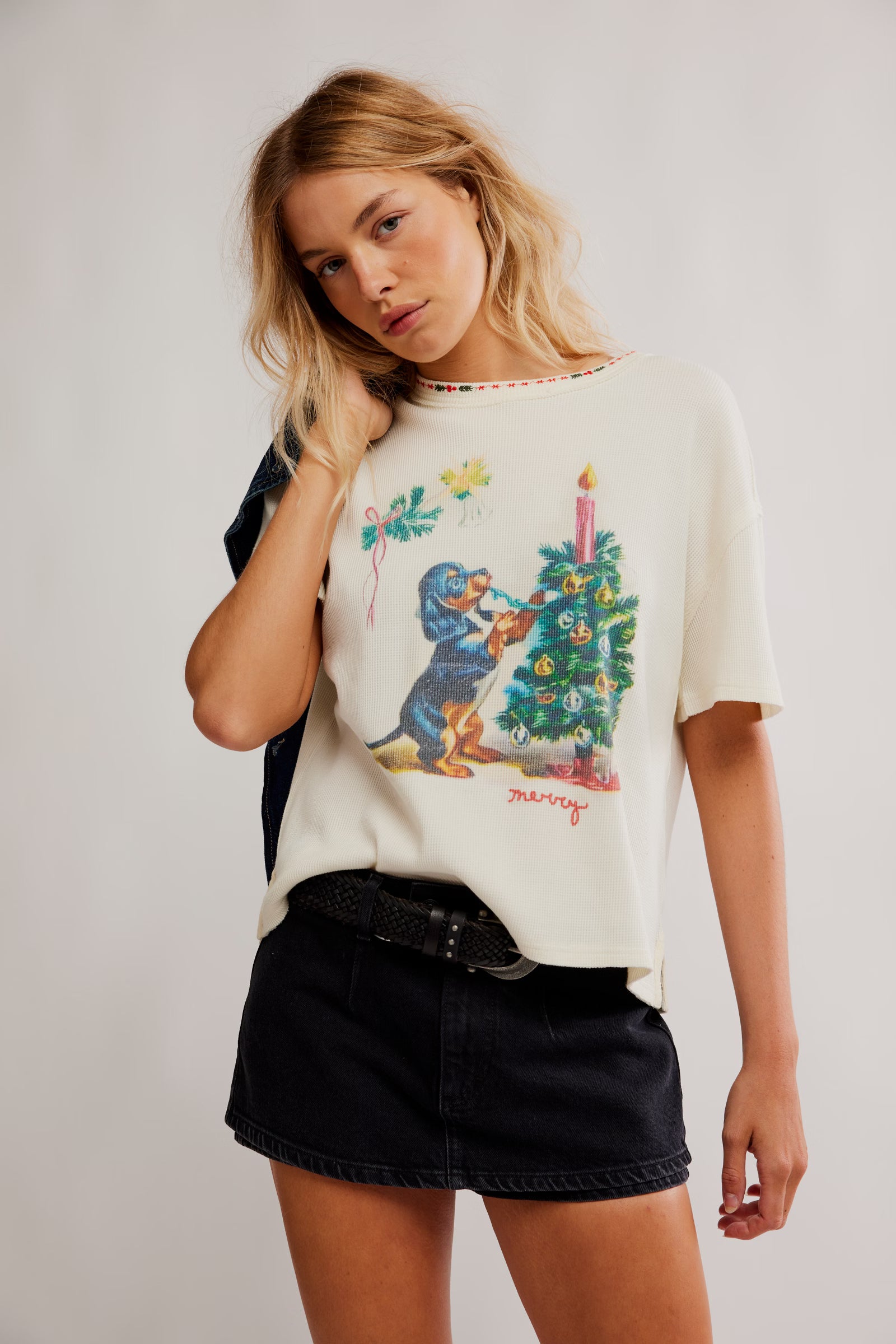 Merry Meowy Tee | Free People