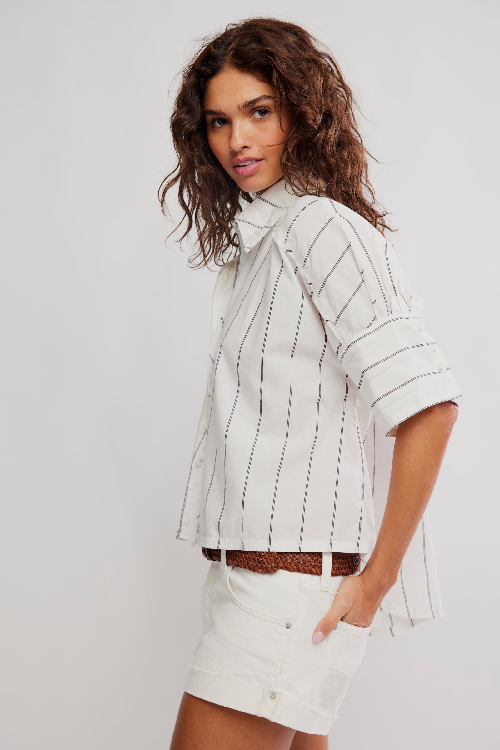 Seaside Cotton Stripe Shirt | Free People