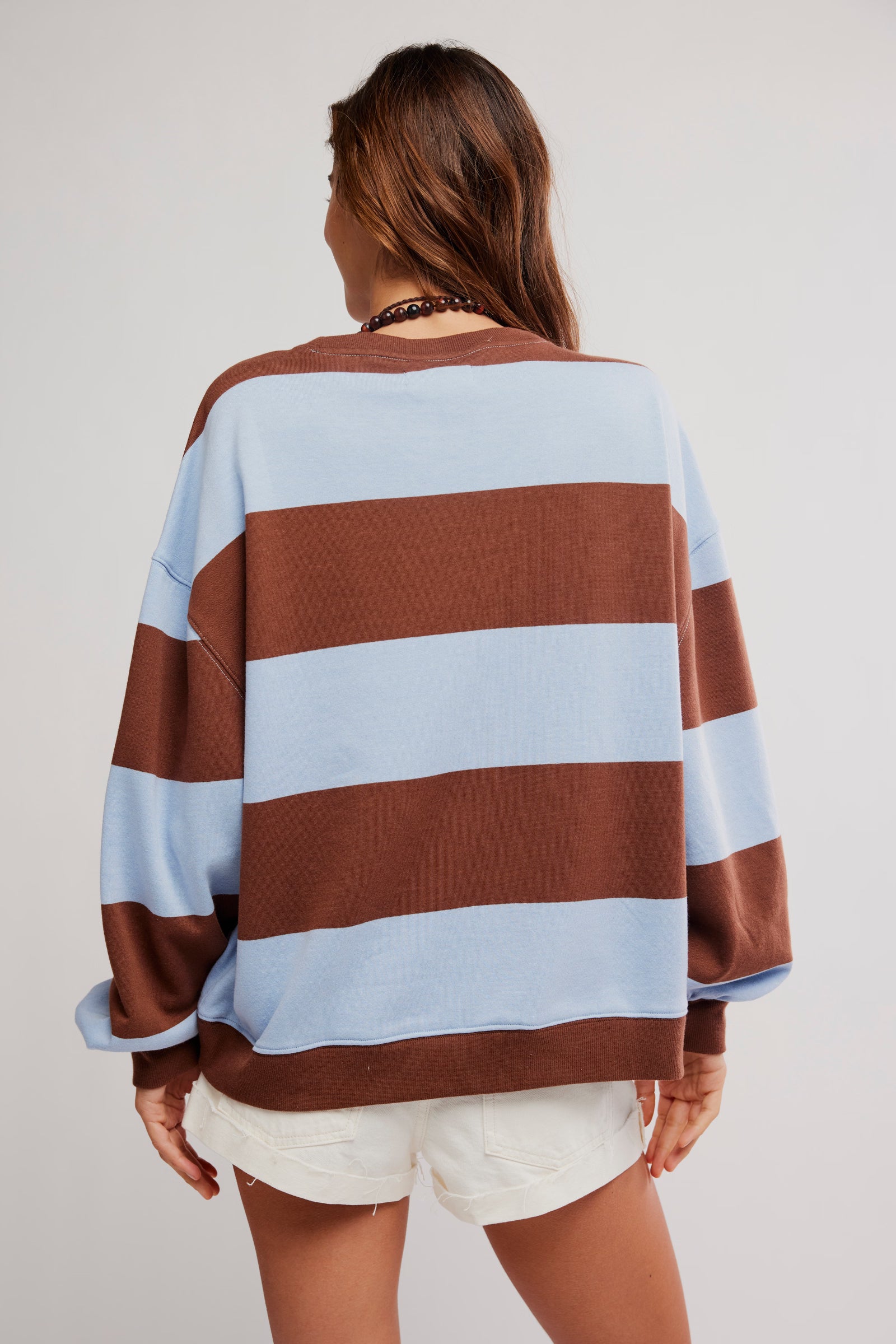 Classic Striped Oversized Crew | Free People