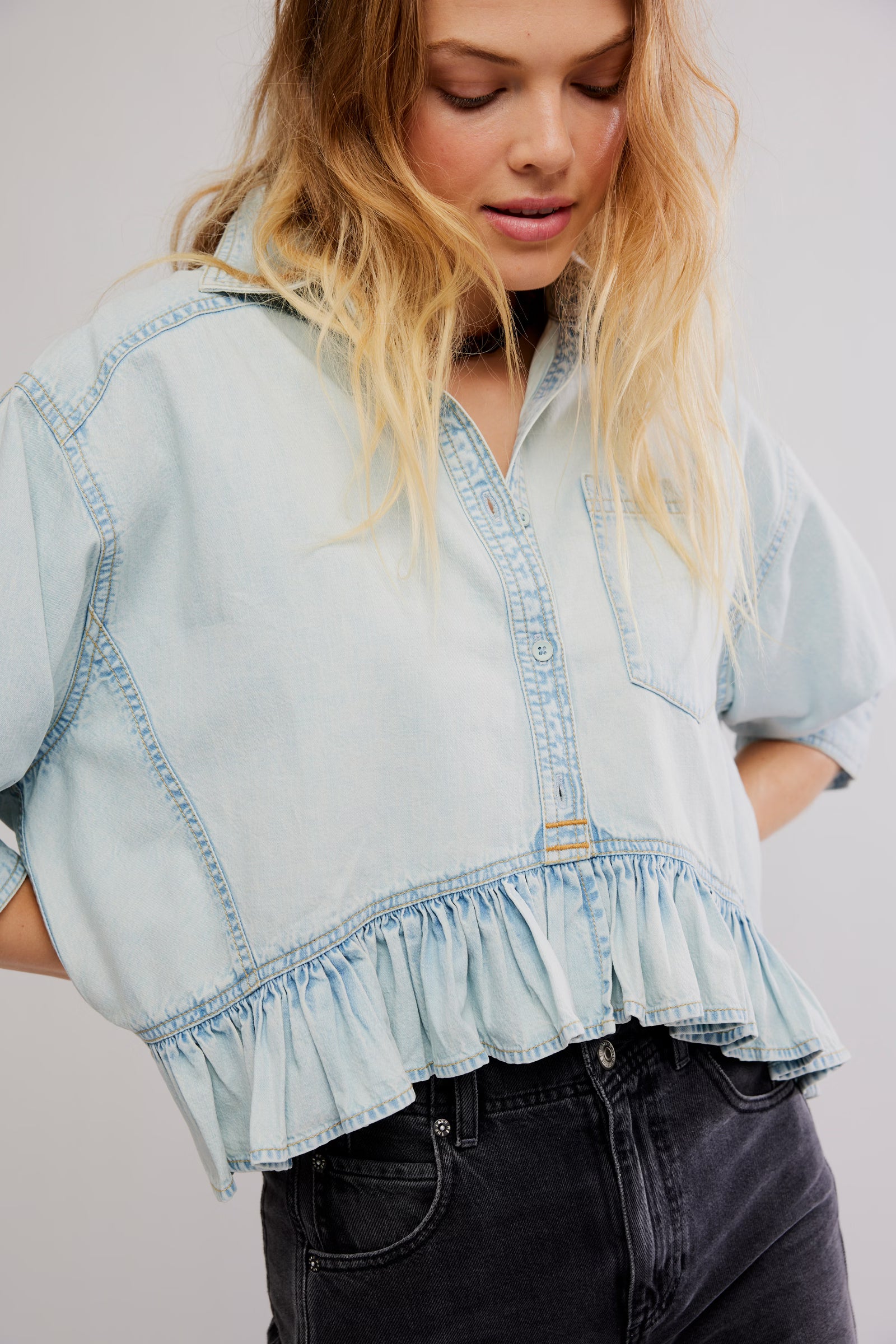 Bailey Denim Shirt | Free People