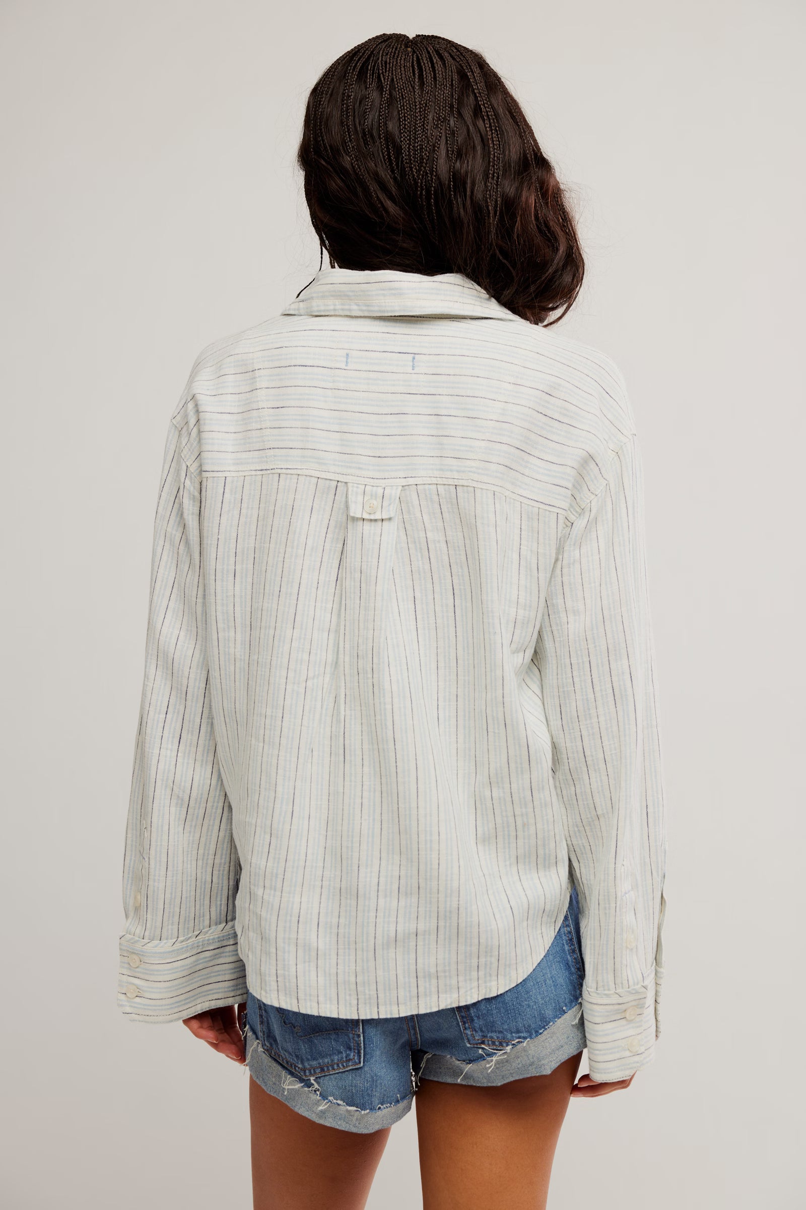 Striped Laurel Linen Button Down Top | Free People