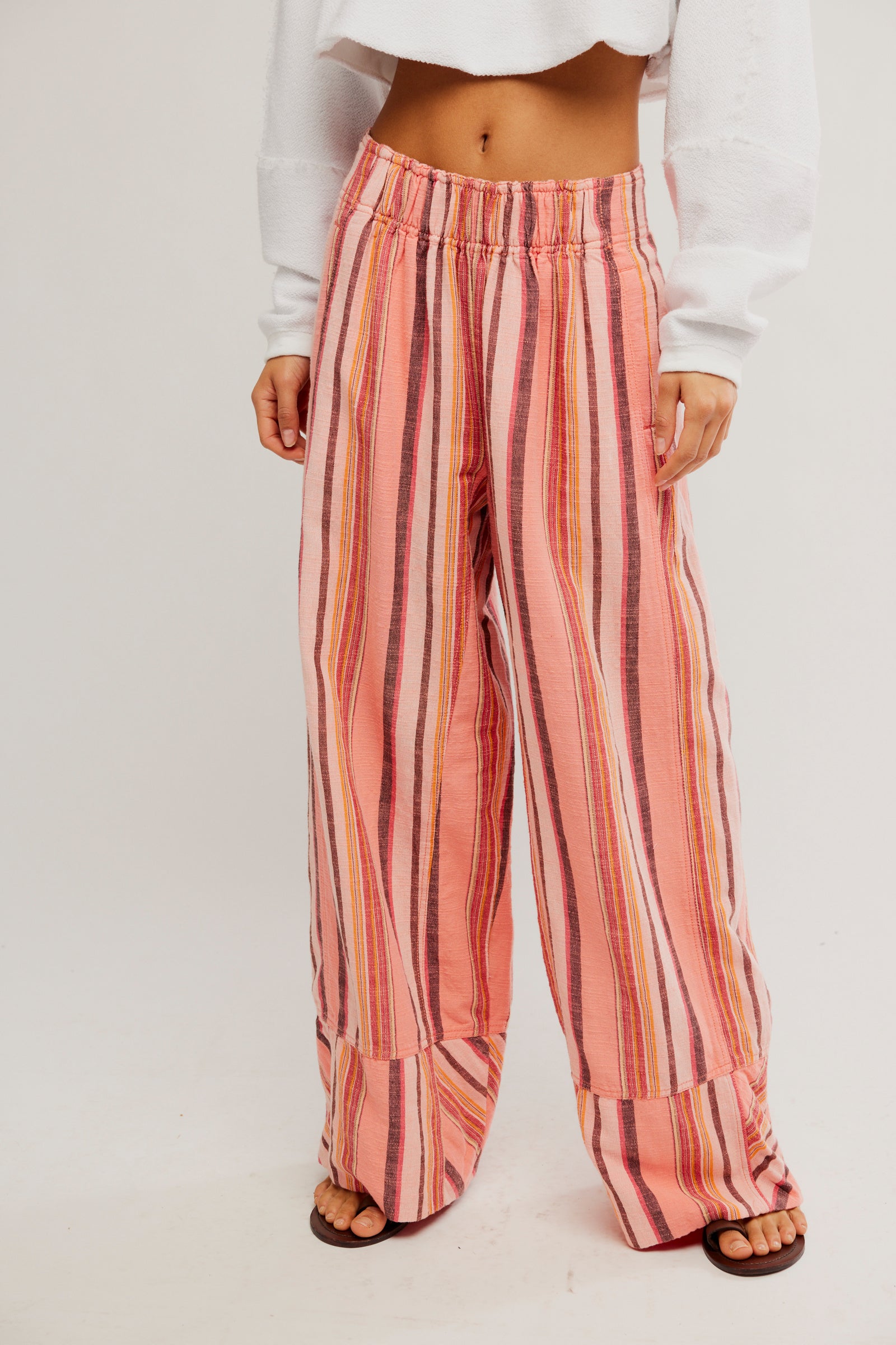 Days End Linen Striped Pant | Free People
