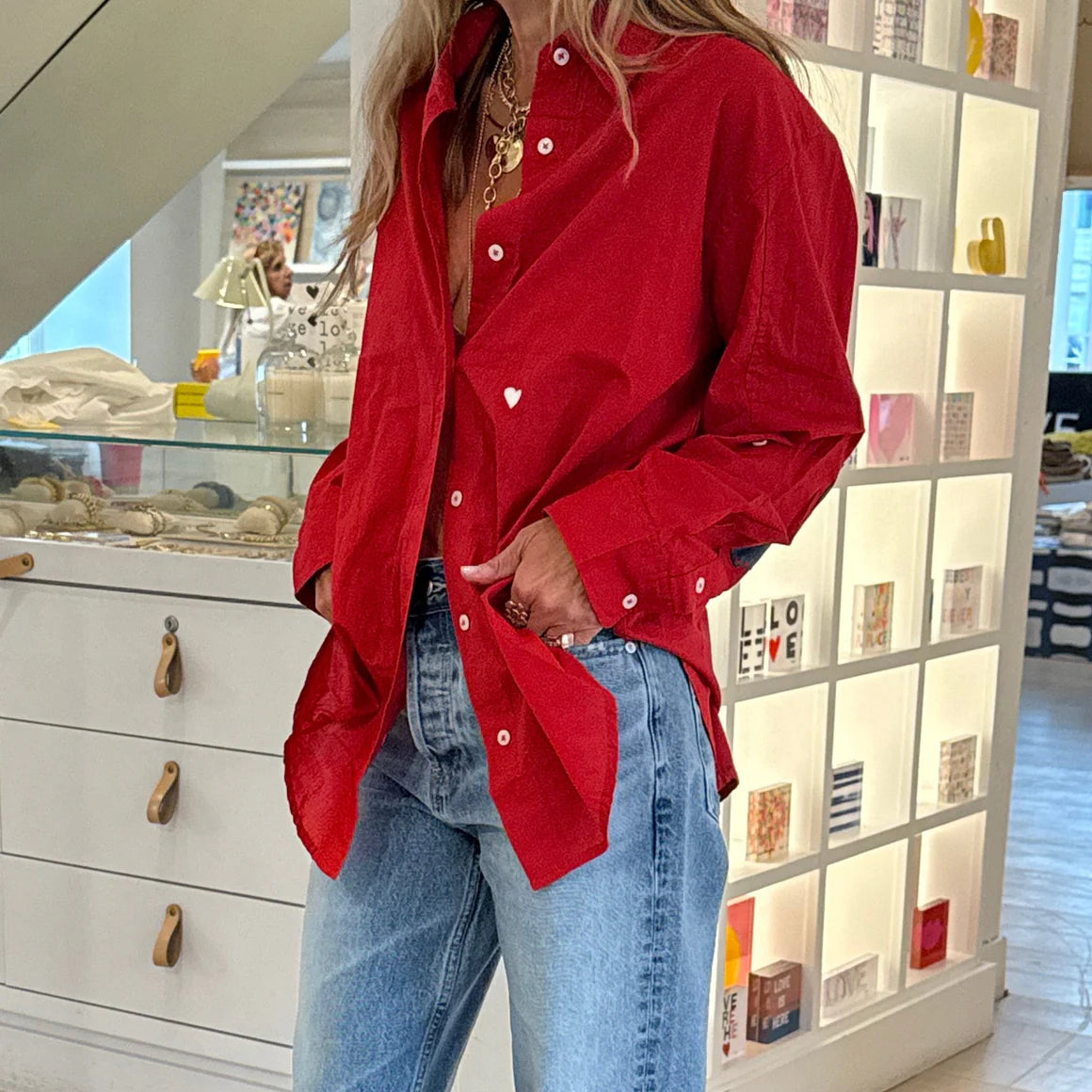 Jack Shirt - Washed Red | Kerri Rosenthal