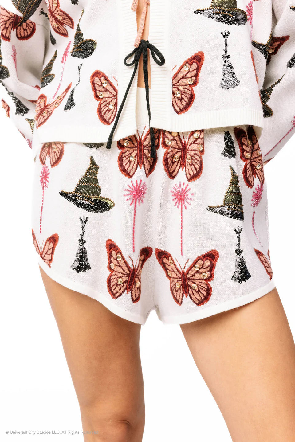 Licensed Butterfly, Broom and Wand Knit Short | Queen of Sparkles