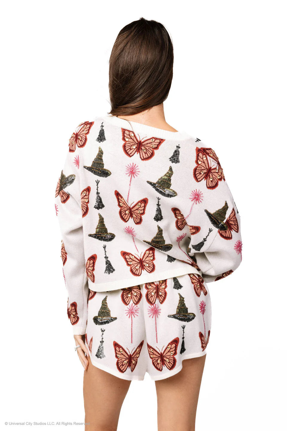 Licensed Butterfly, Broom and Wand Knit Short | Queen of Sparkles