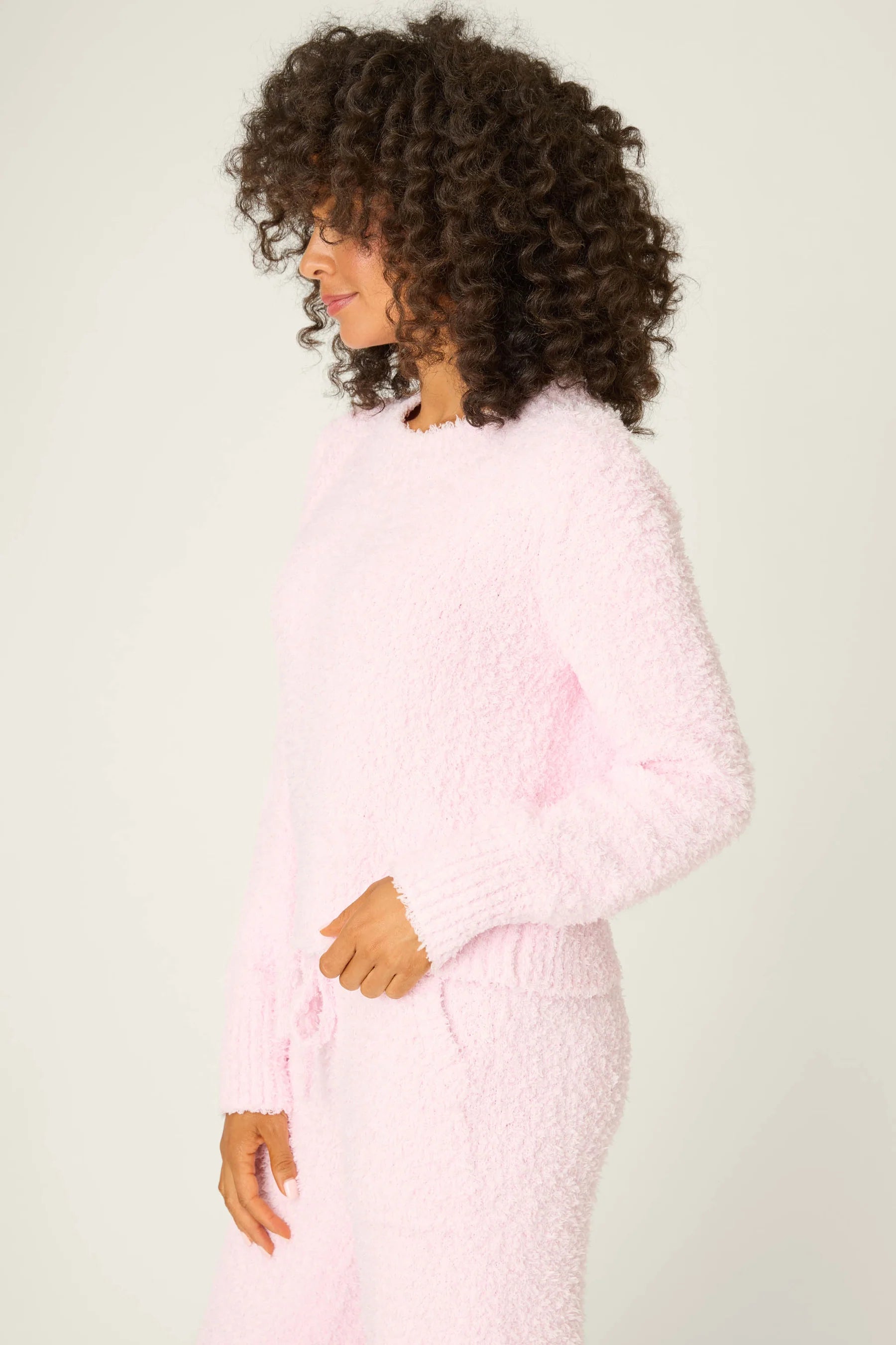 Bundle Up Boucal L/S Top - Pink | P.J. Salvage