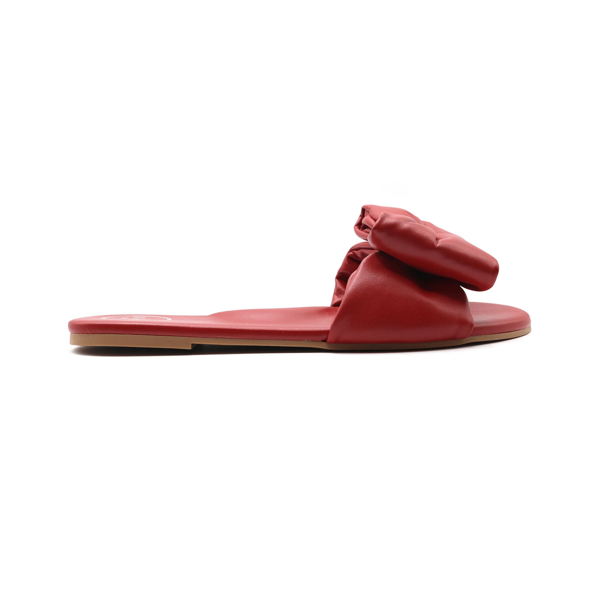 Rafie Bow Slide Sandal - Poppy | soléi sea