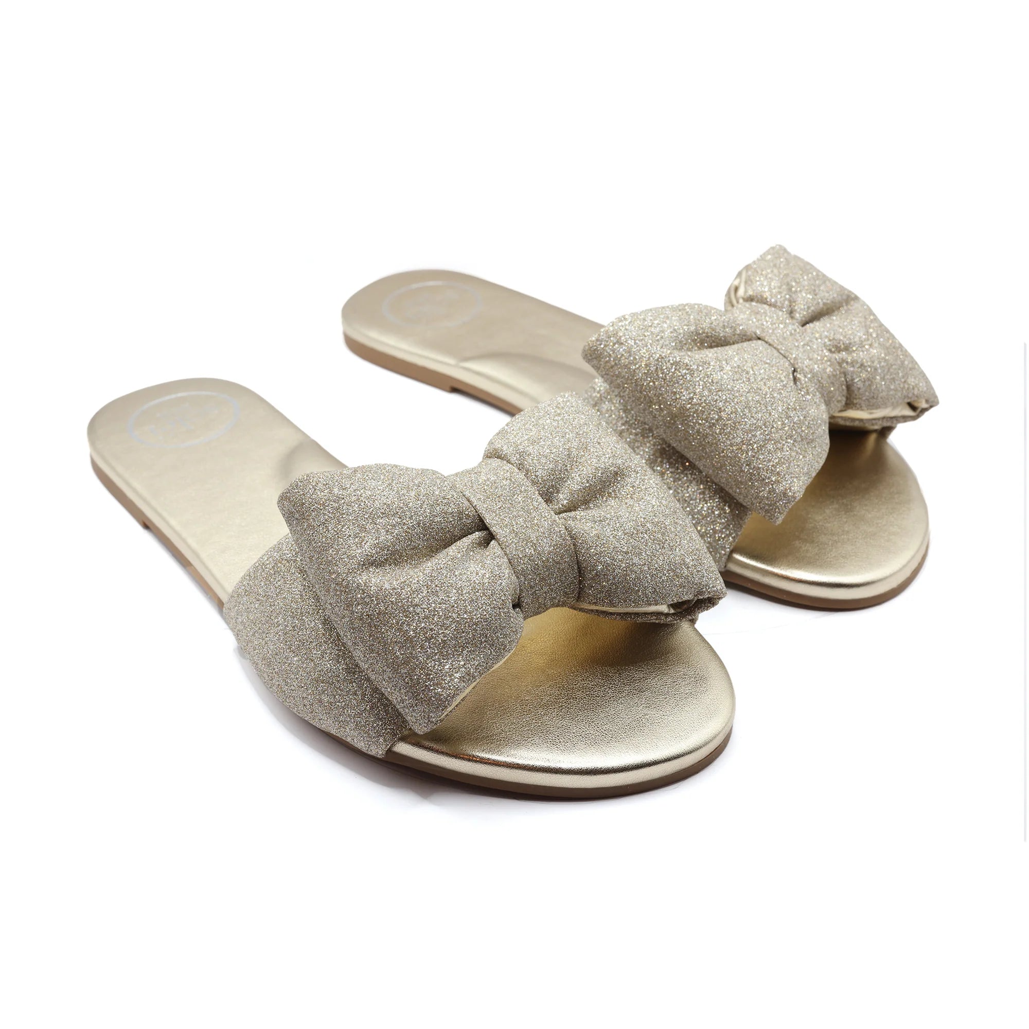 Rafie Bow Slide Sandal - Starry | soléi sea