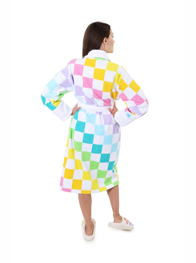 Checkered Cotton Robe