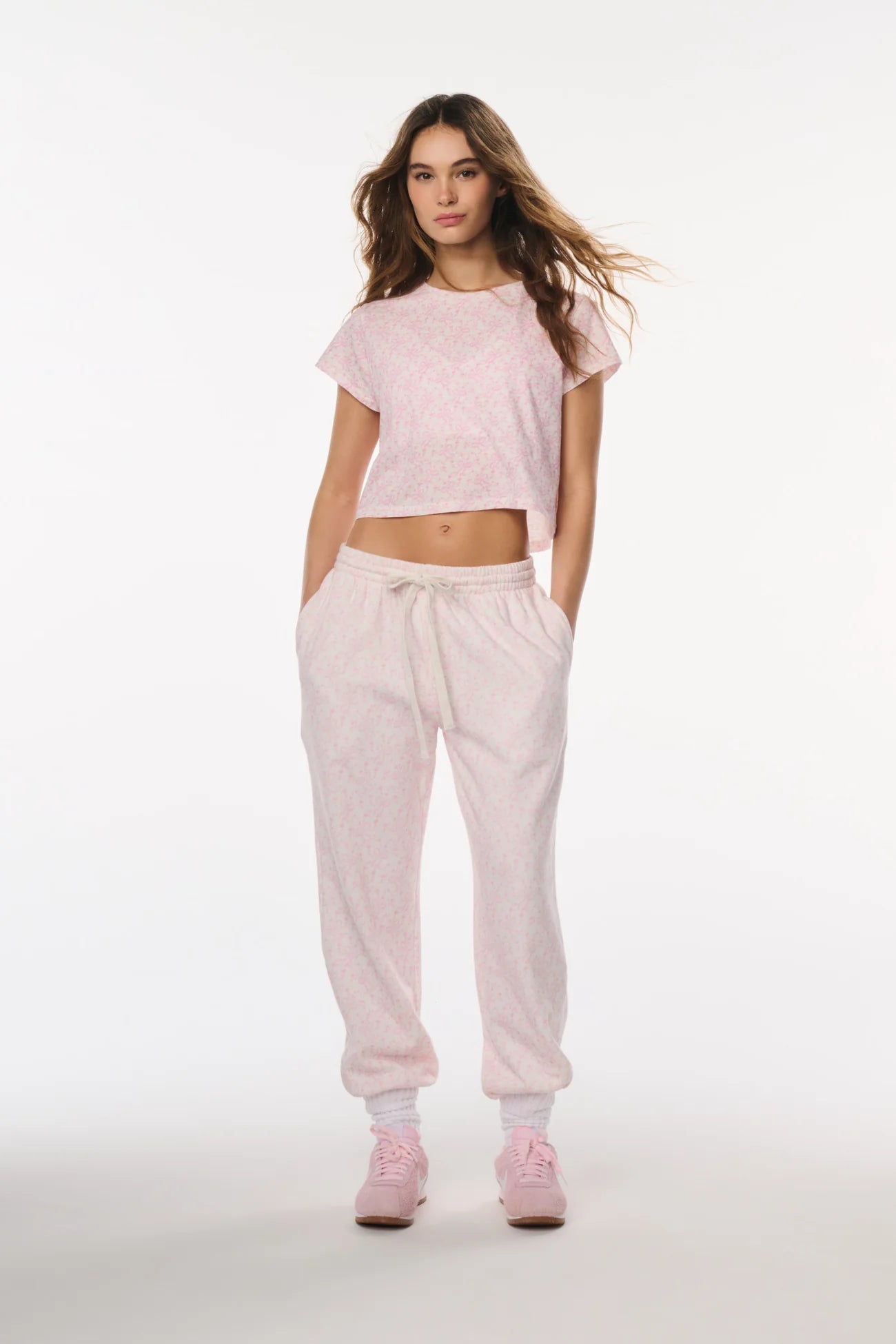 Rubin Cropped Tee - Chantilly | LoveShackFancy
