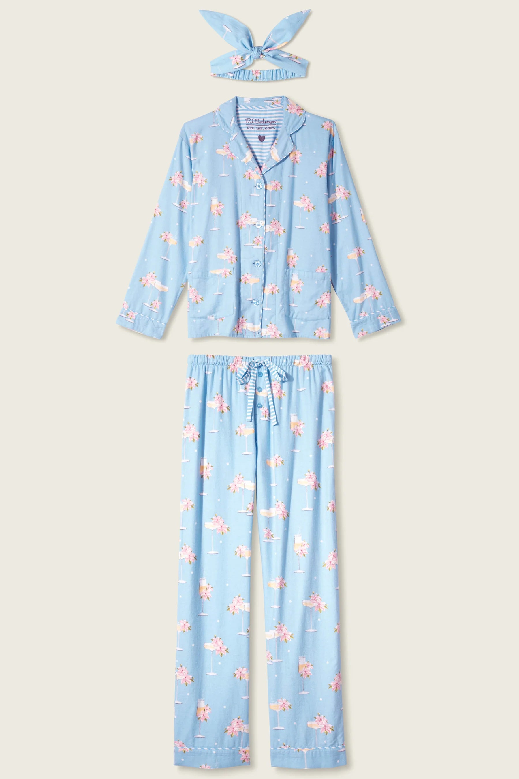 Fizz The Season 3-Piece Flannel Pj Set | P.J. Salvage