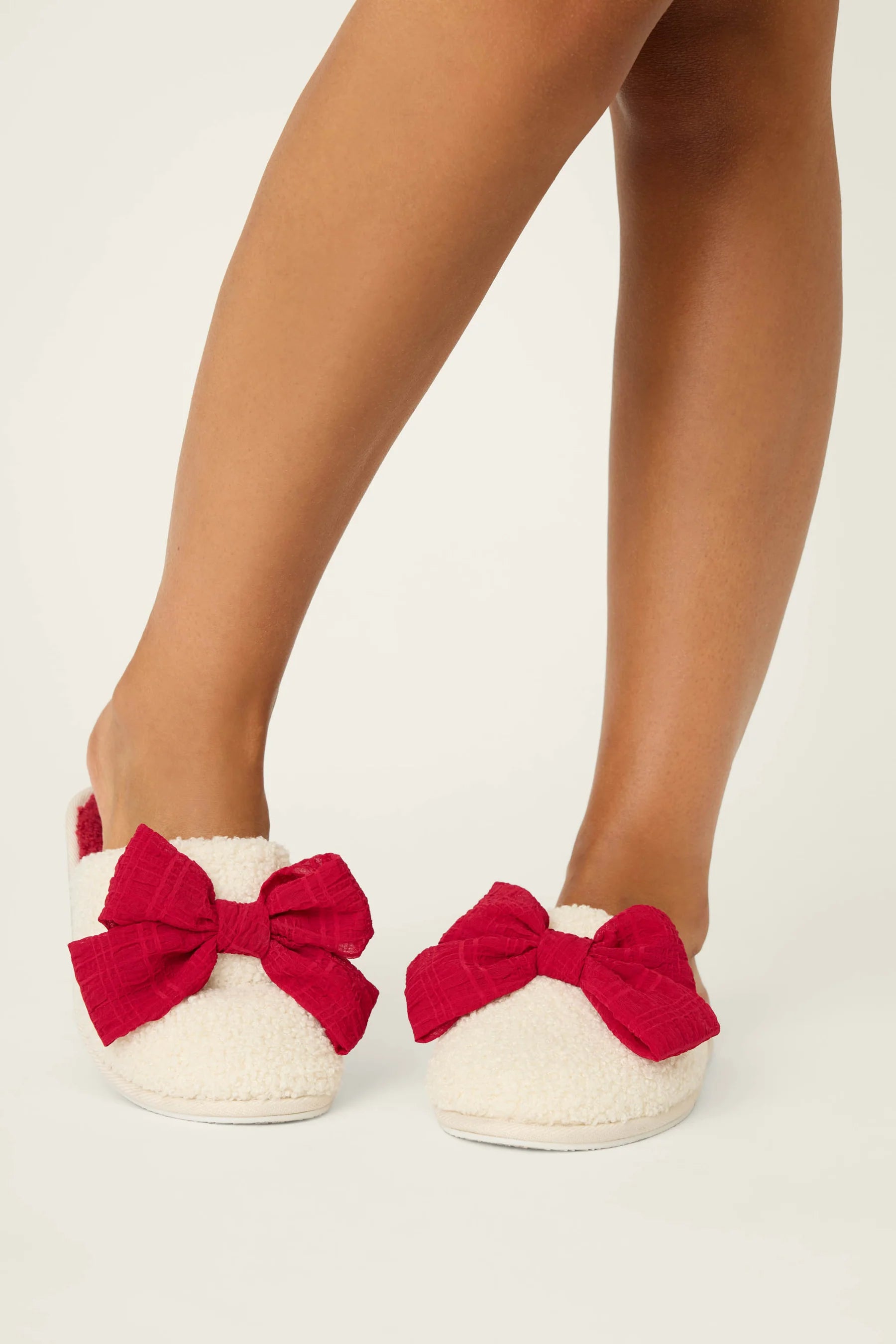 Feline Festive Bow Slippers | P.J. Salvage