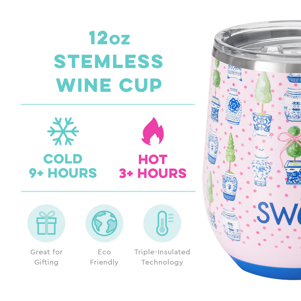 Ginger Jars Stemless Wine Cup (12oz)