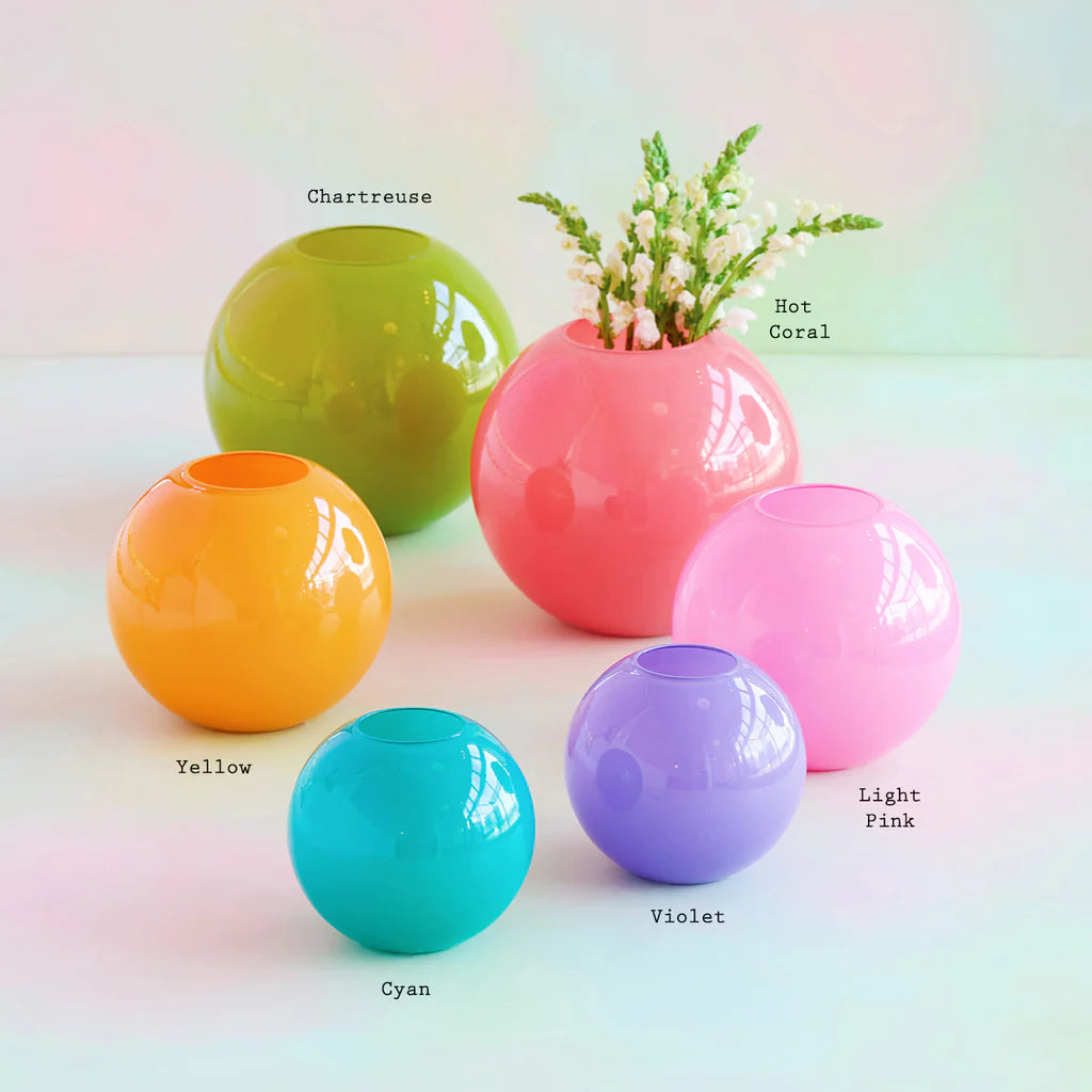 Sugar Plum Ball Vases | Glitterville