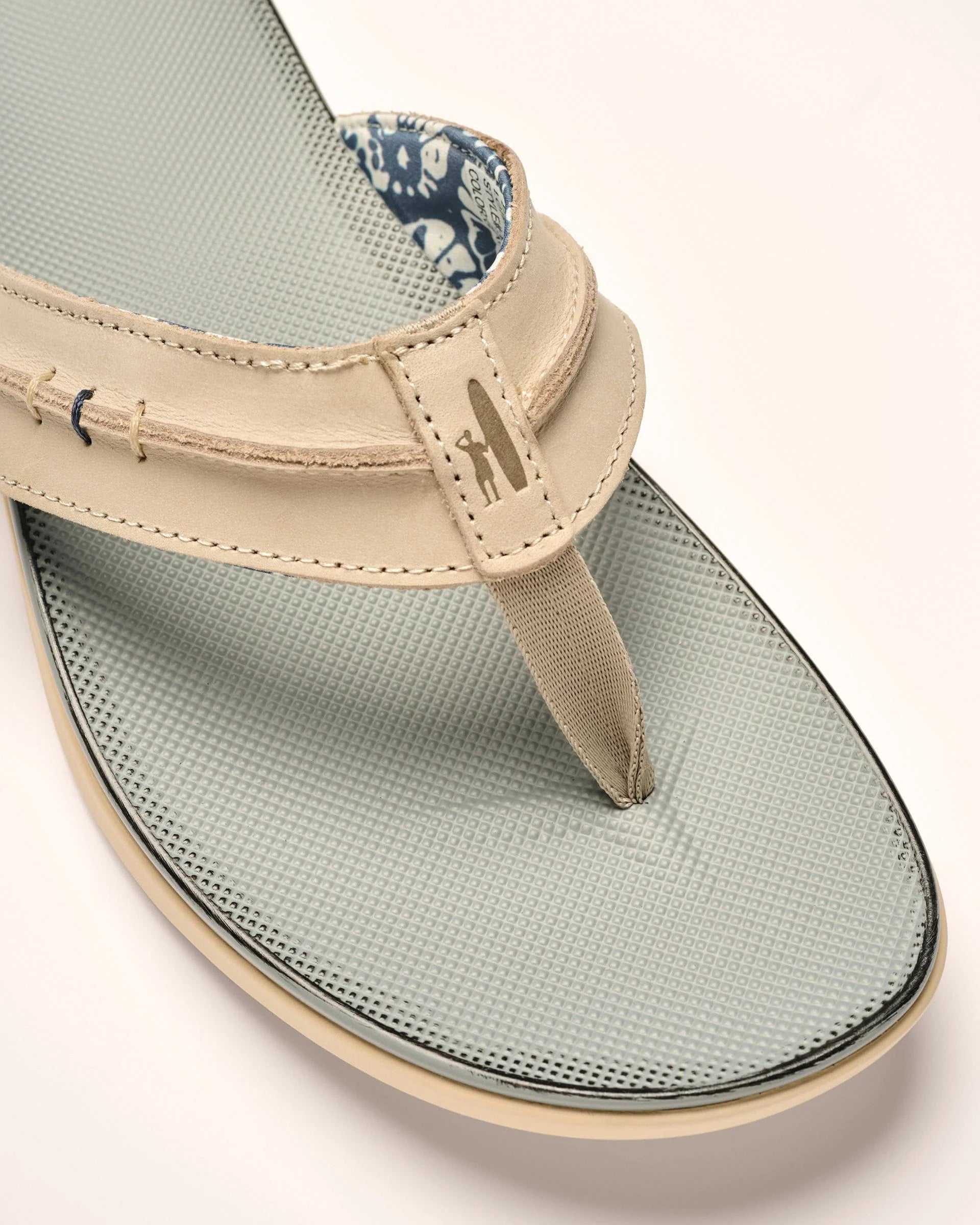 Starboard Leather Sandal - Gray | Johnnie-O