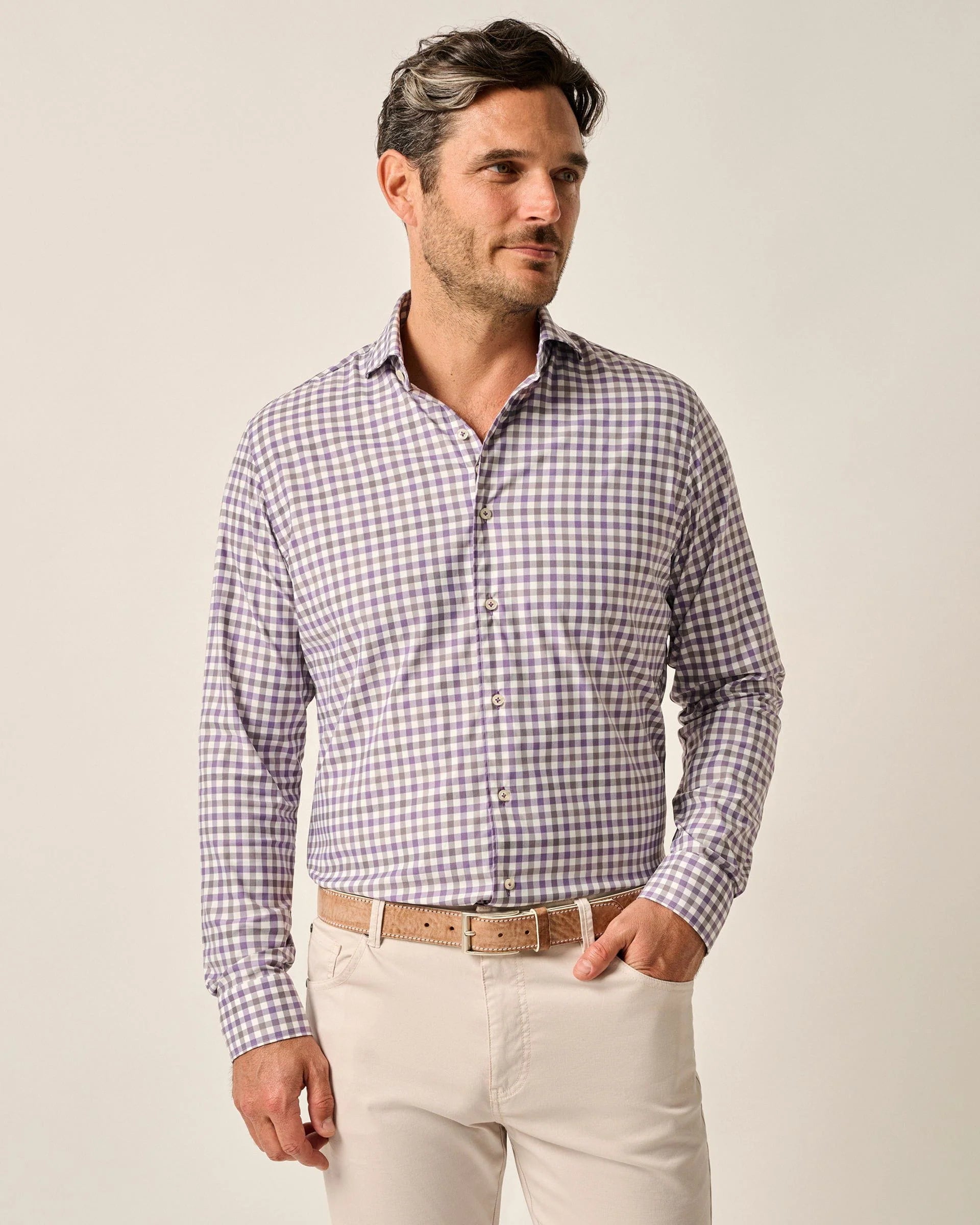 Top Shelf Button Up Shirt - Beryl | Johnnie-O