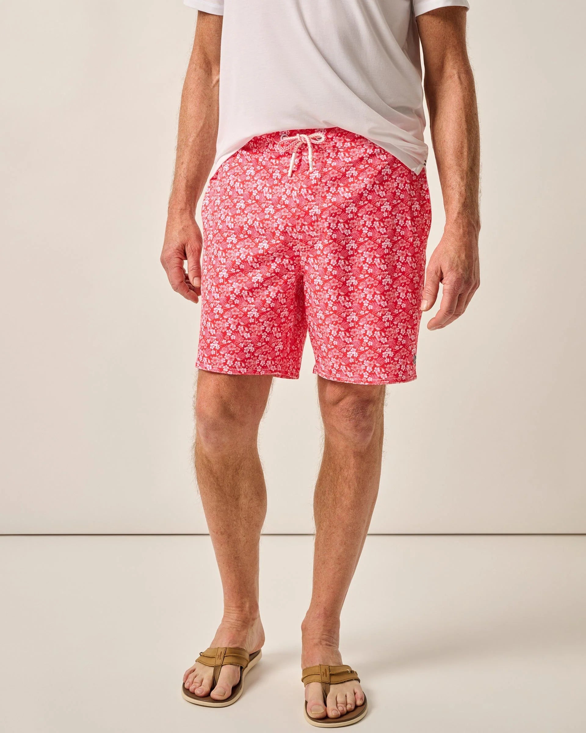 The Half Elastic 7" Surf Shorts - Lei | Johnnie-O