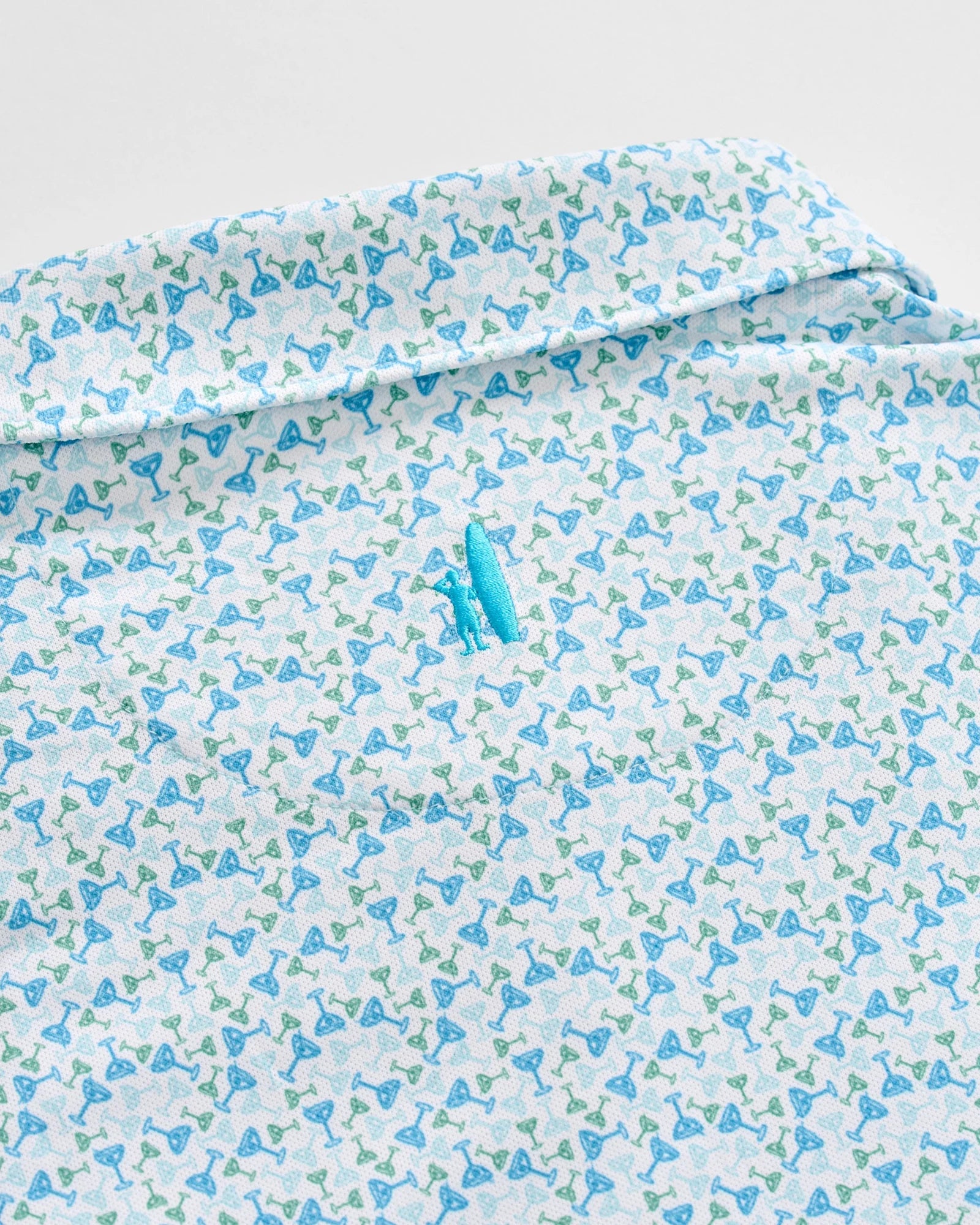 Cocktail Time Performance Mesh Polo - Dolphin | Johnnie-O