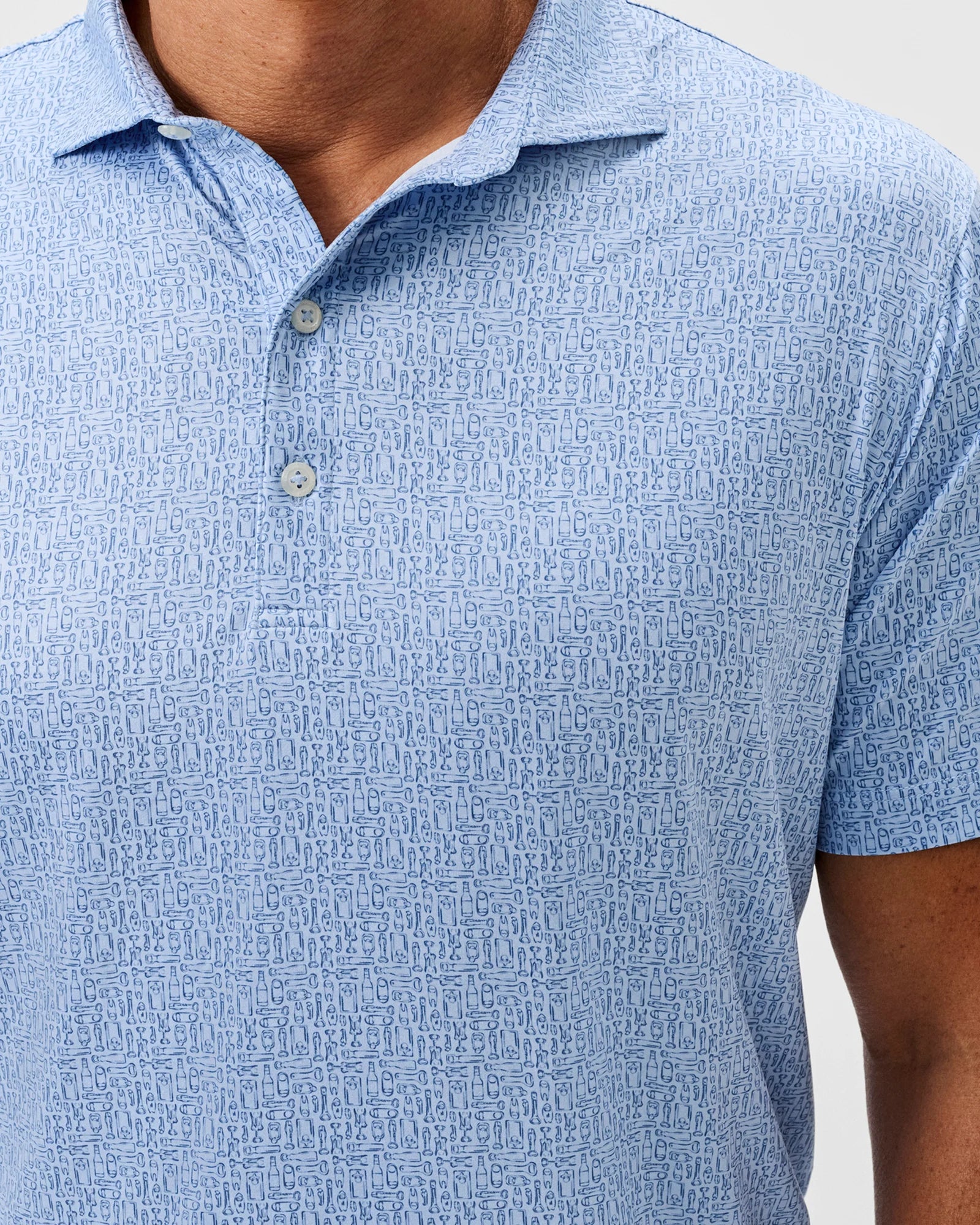 Popping Tops Featherweight Performance Polo - Kona | Johnnie-O