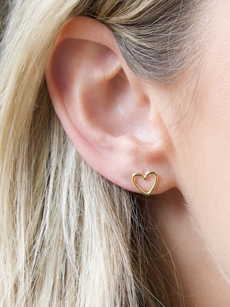 OPEN HEARTED Stud Earrings | Farrah B