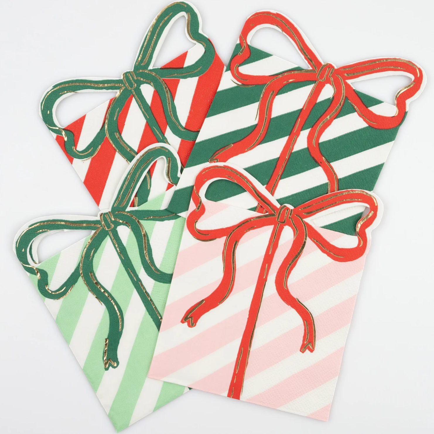 Present With Bow Napkins