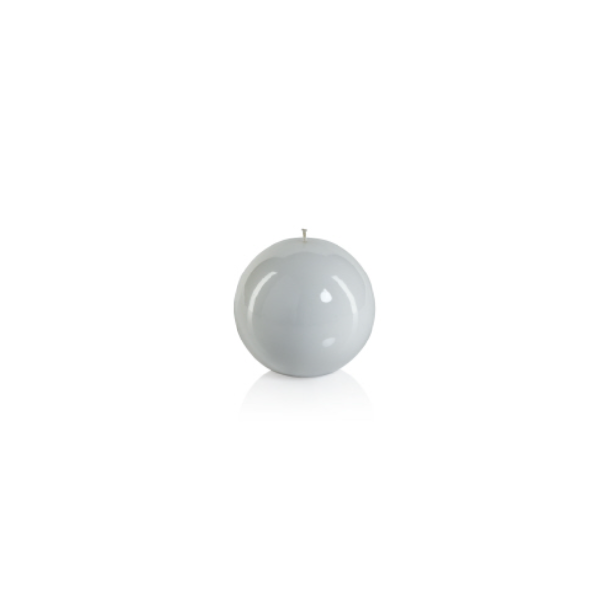 Lacquer Ball Candle - White