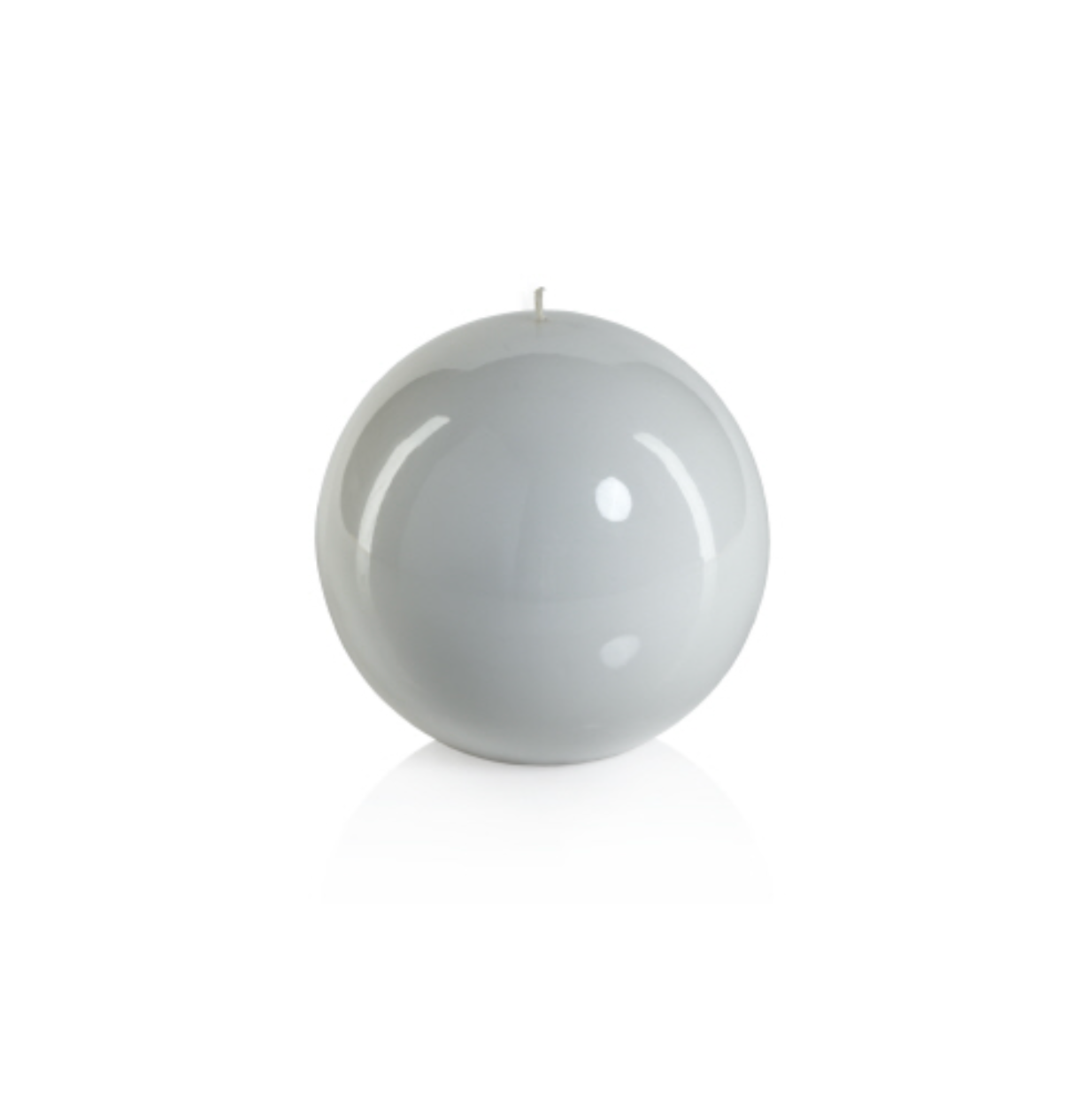 Lacquer Ball Candle - White