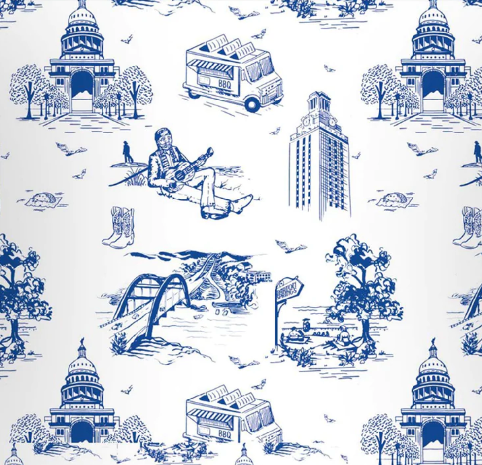 City Toile Luggage Tag | Katie Kime