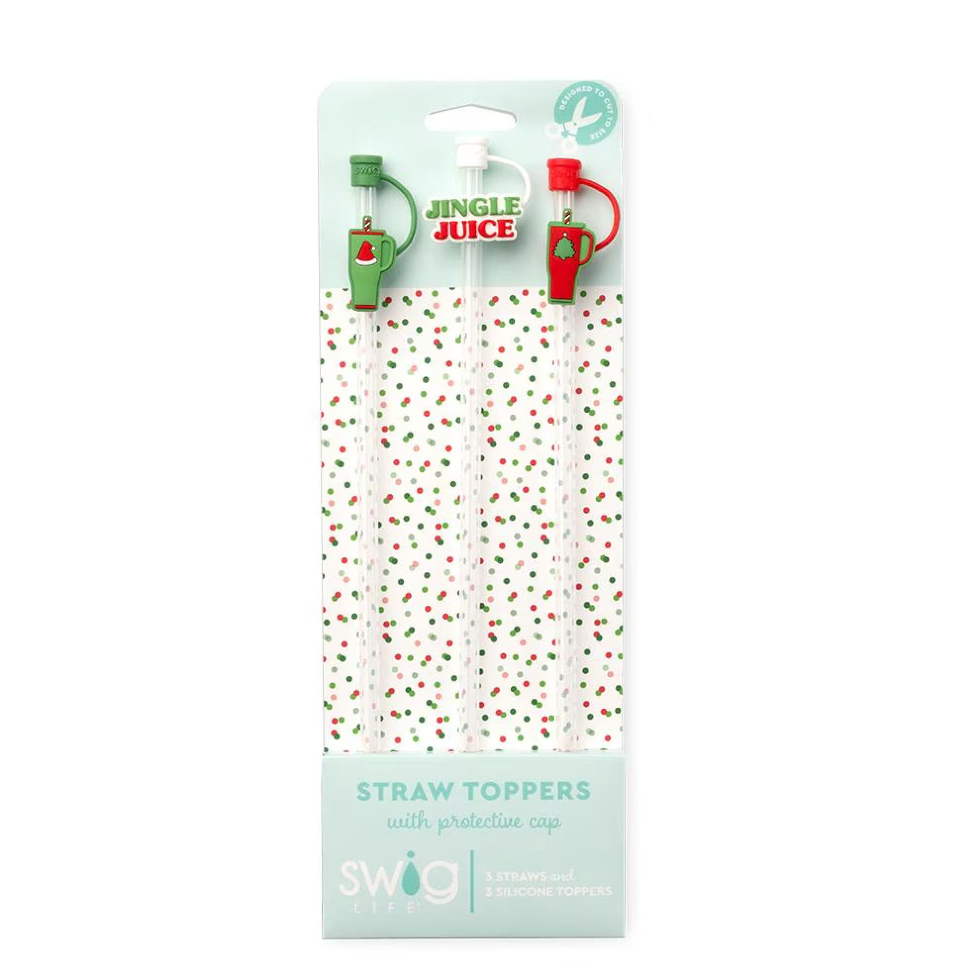 Mega Mug Christmas Straw Topper Set | Swig