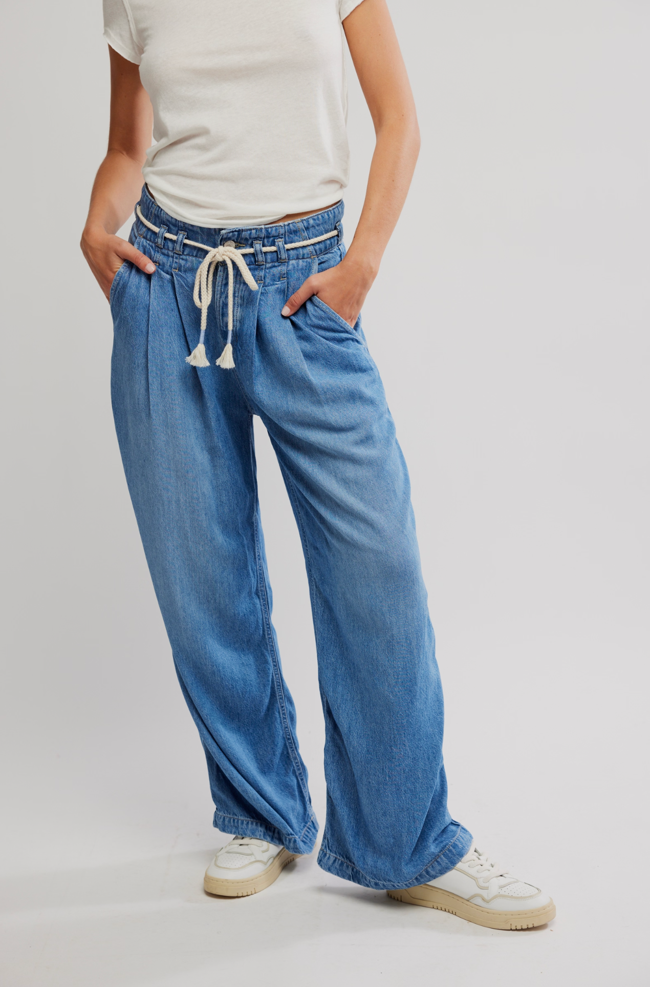 We The Free Dakota Cinched Pull-On Jeans | Free People