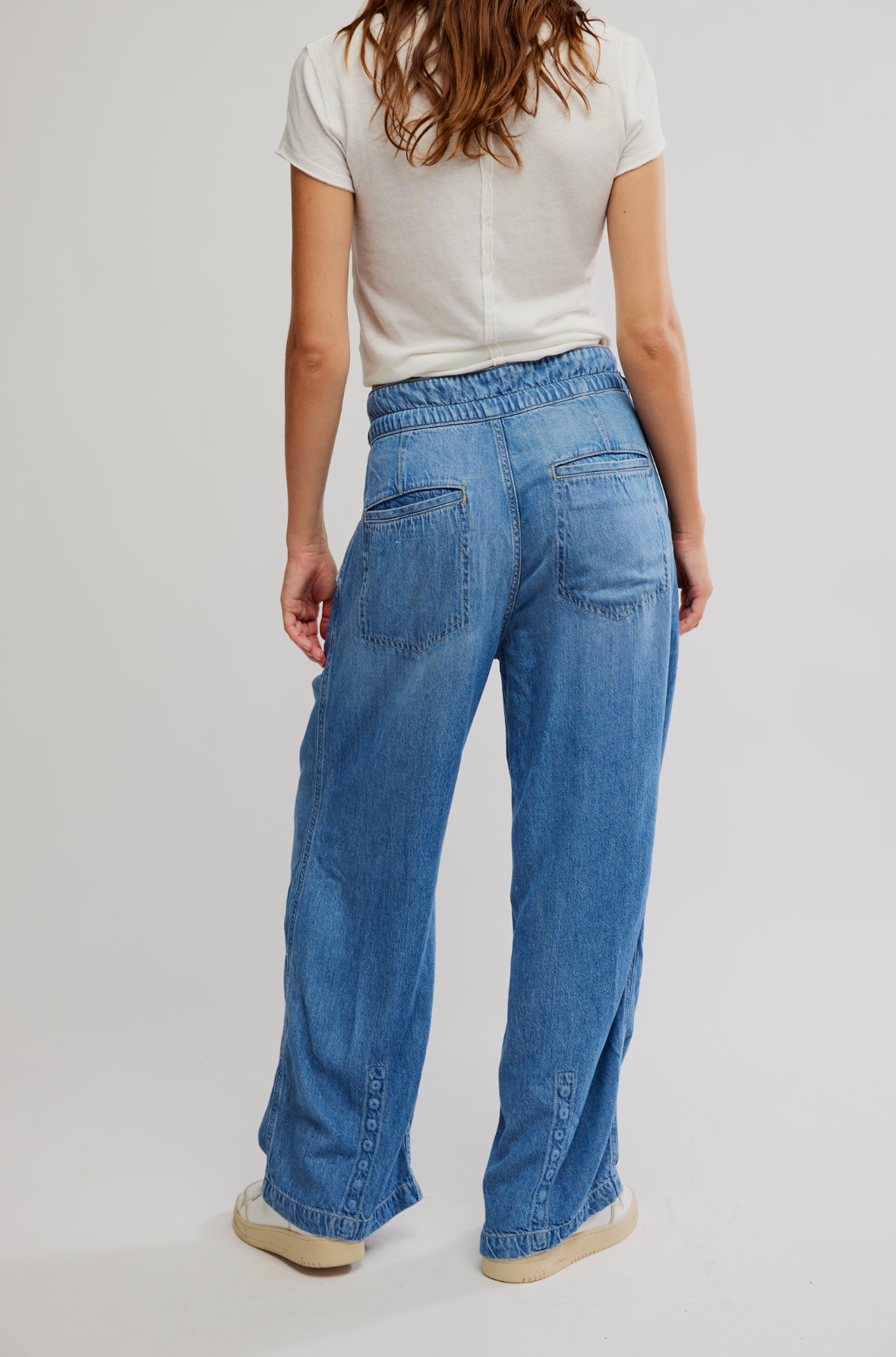 We The Free Dakota Cinched Pull-On Jeans | Free People