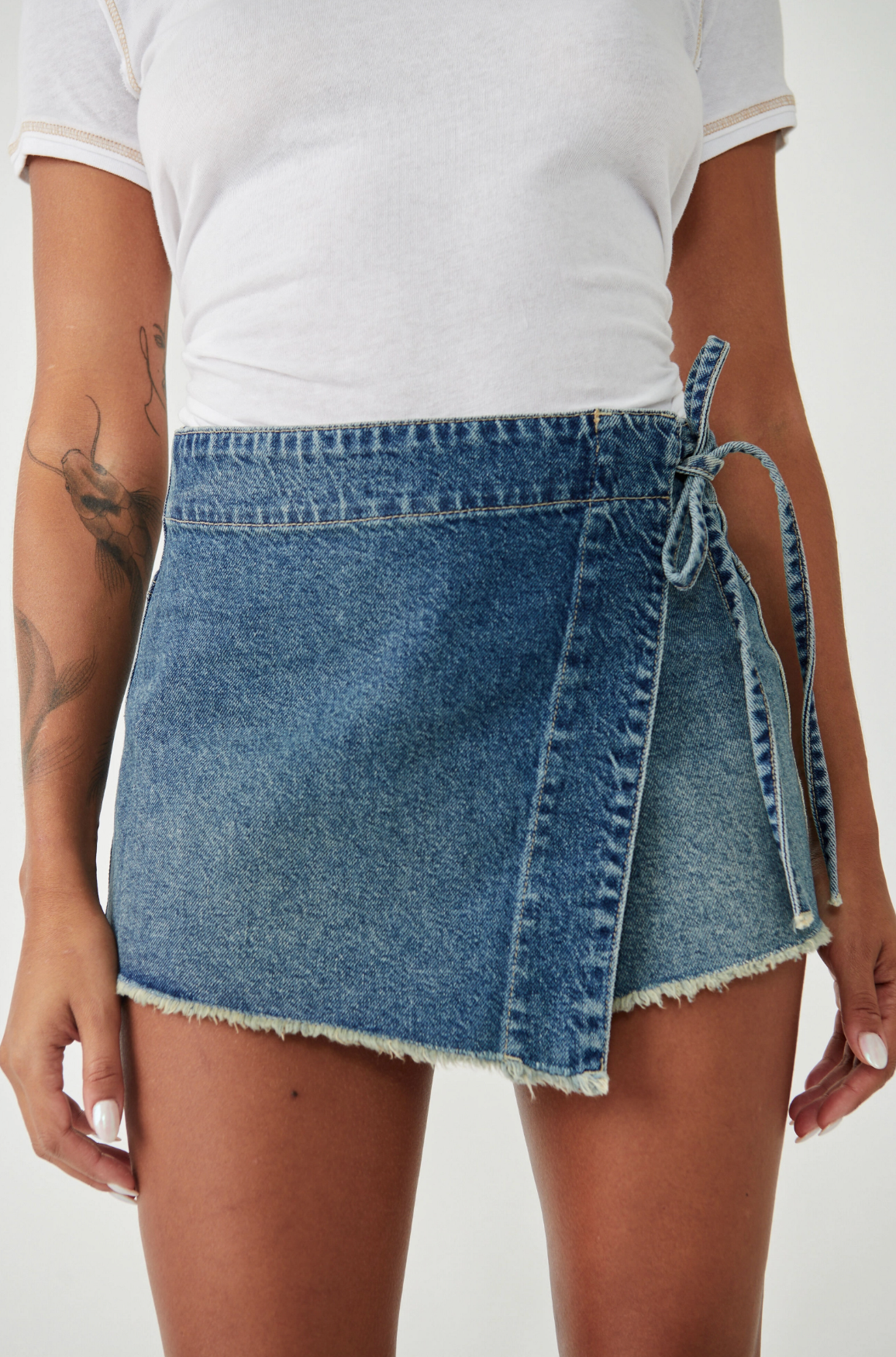 We The Free Emmy Denim Skort | Free People