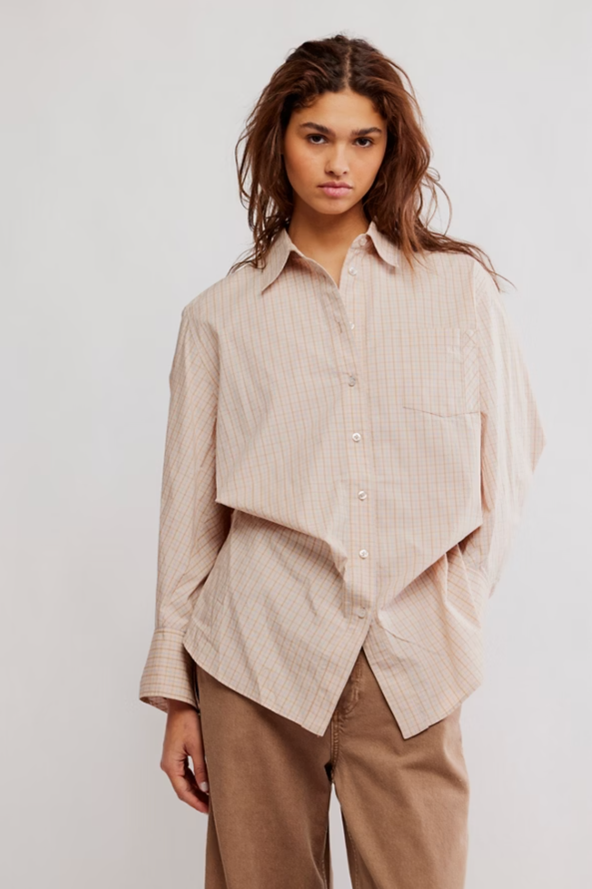 Sabine Tailored Stripe Shirt | Free People