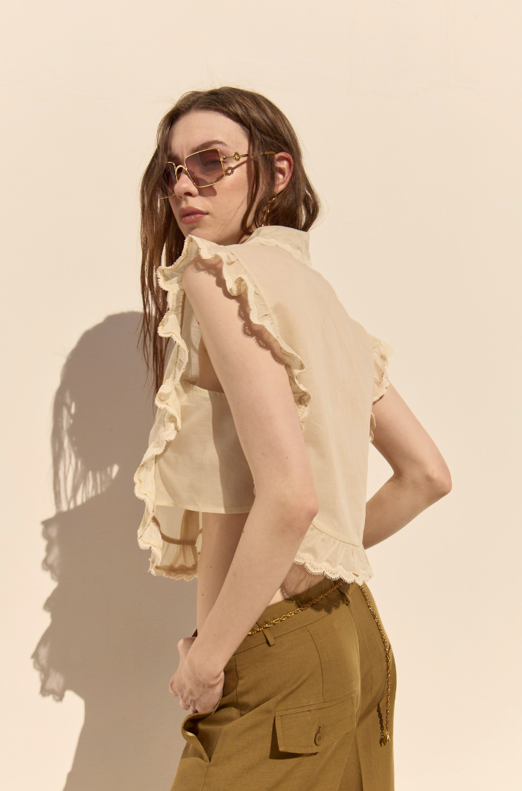 Insua Sleeveless Shirt | Dèluc