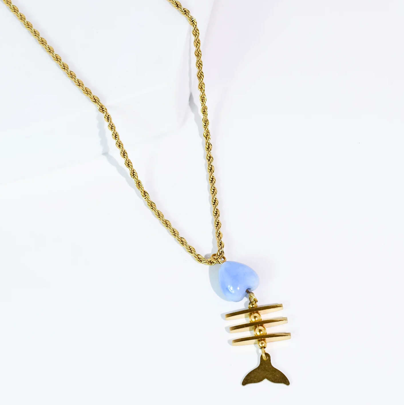 Fish Tale Gold Necklace