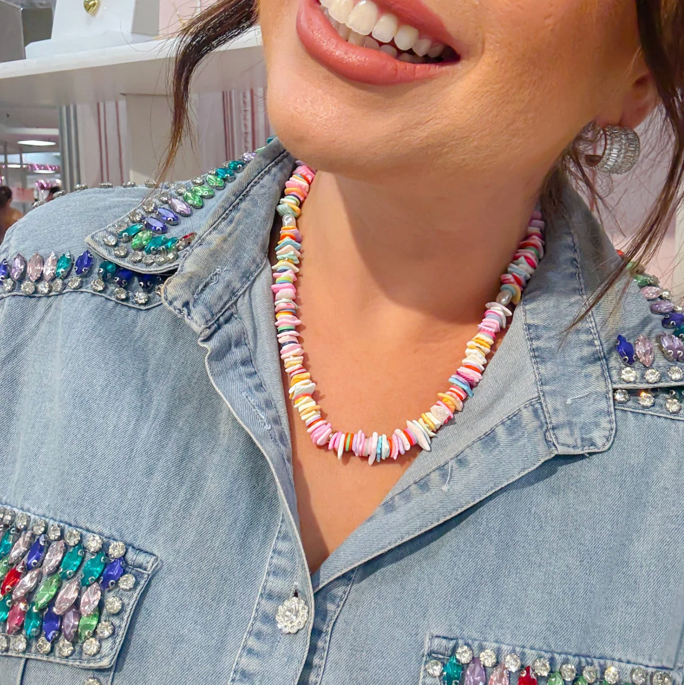 Pastel Party Gemstone Necklace