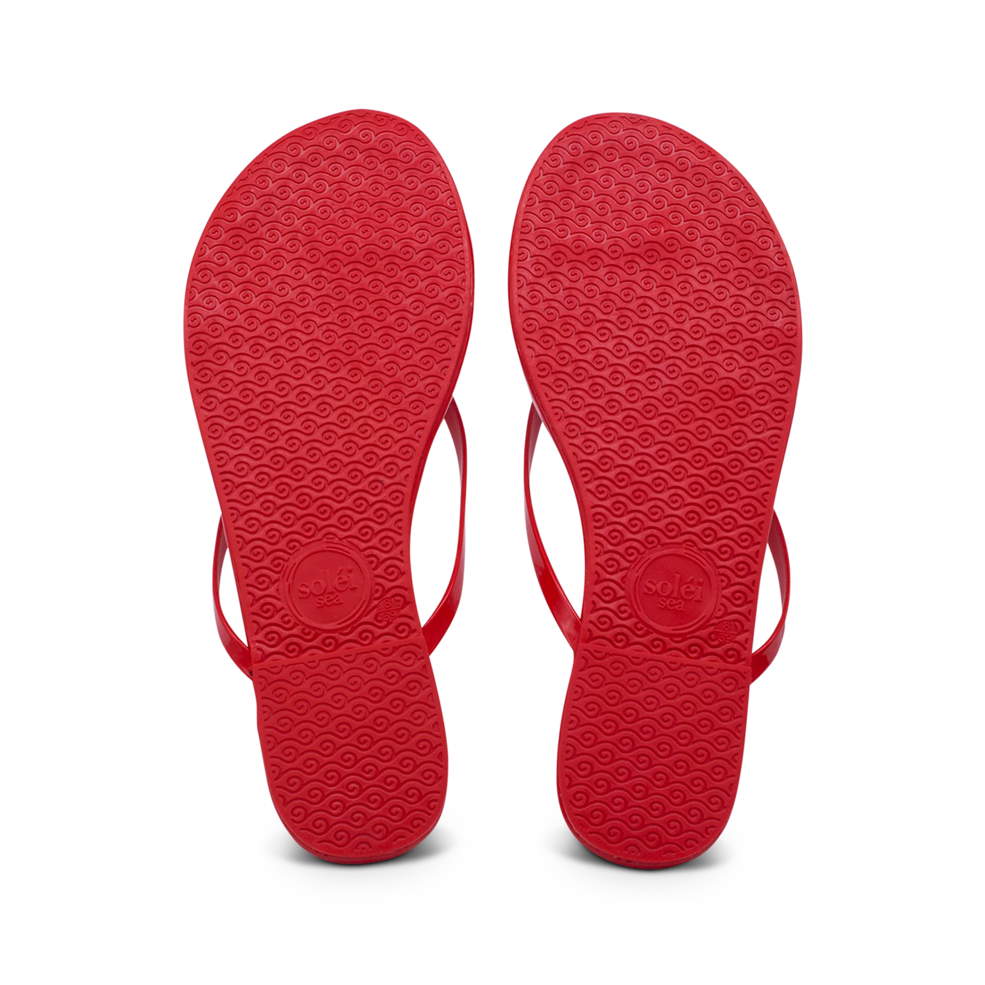 Indie Classic Thin Strap Sandal - Red Patent | Solei Sea