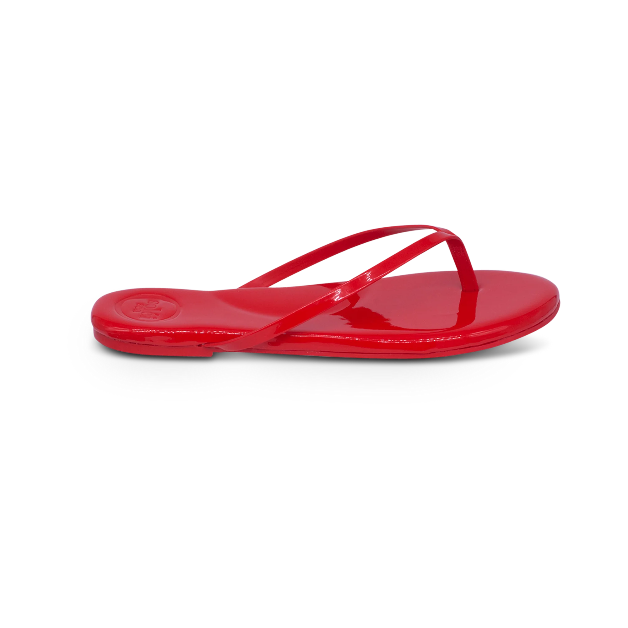 Indie Classic Thin Strap Sandal - Red Patent | Solei Sea