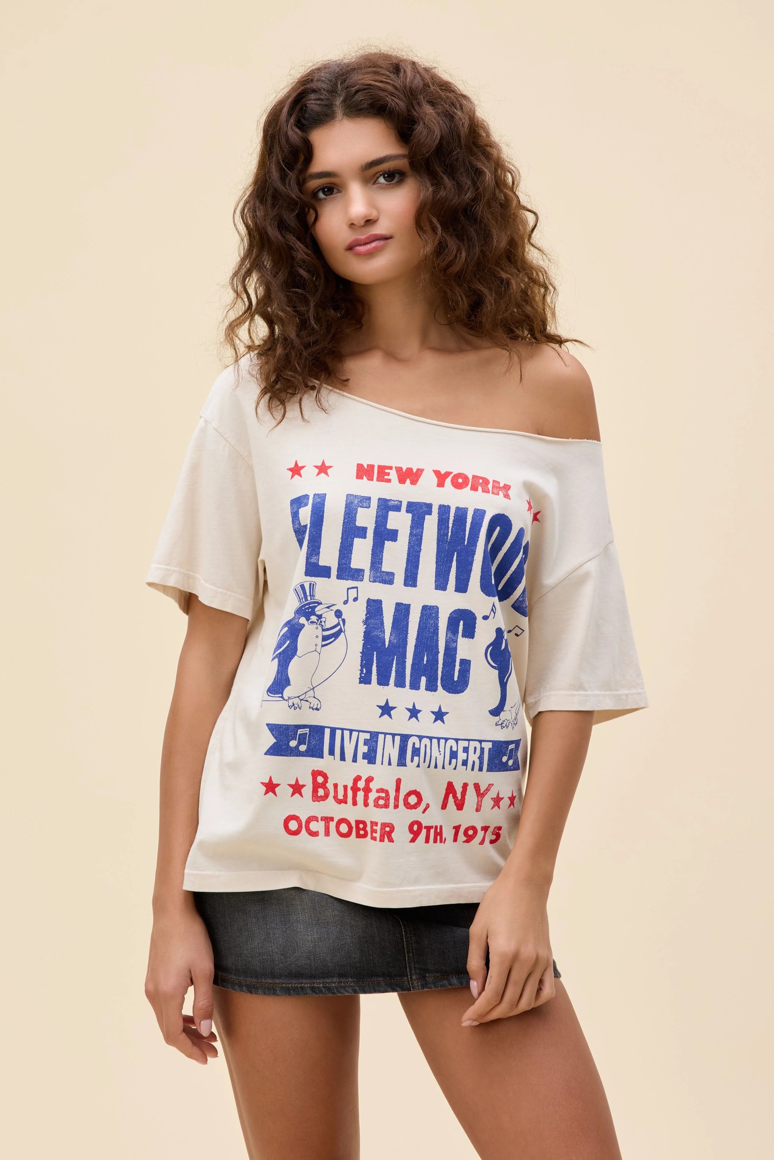 Fleetwood Mac Live in Concert Off-The-Shoulder Tee | Daydreamer