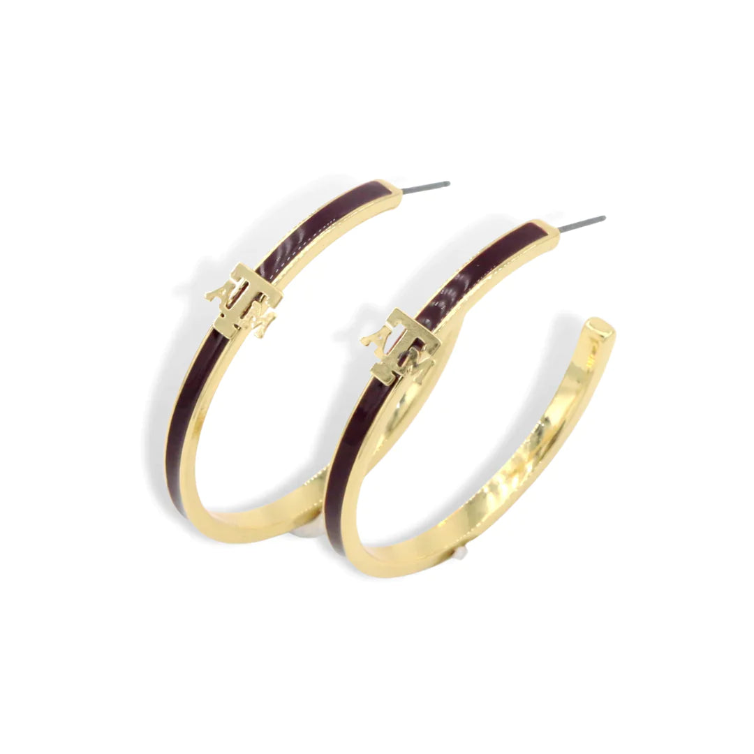 College Hoop Earrings | Brianna Cannon