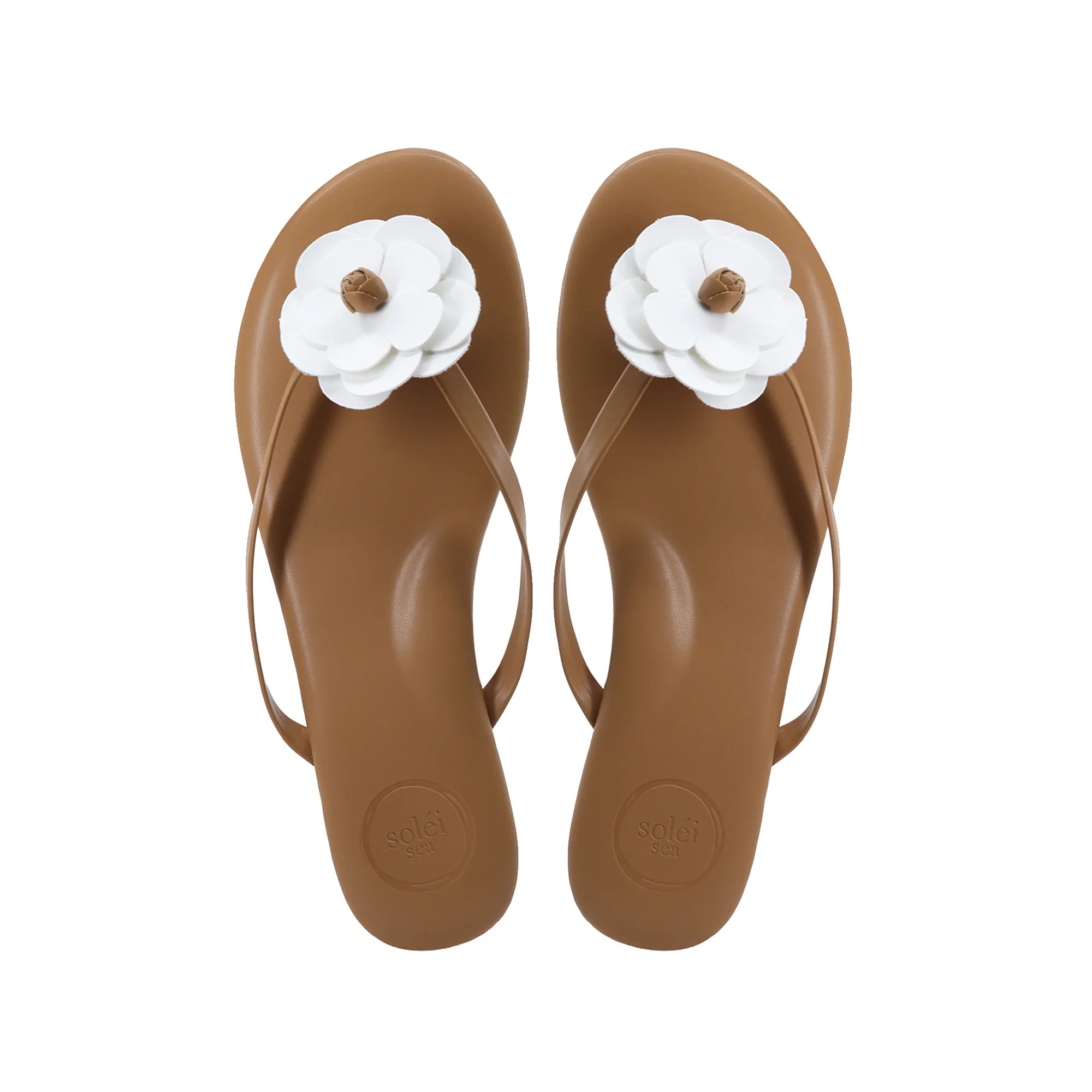Valentina Sandal - Saddle & White | Solei Sea