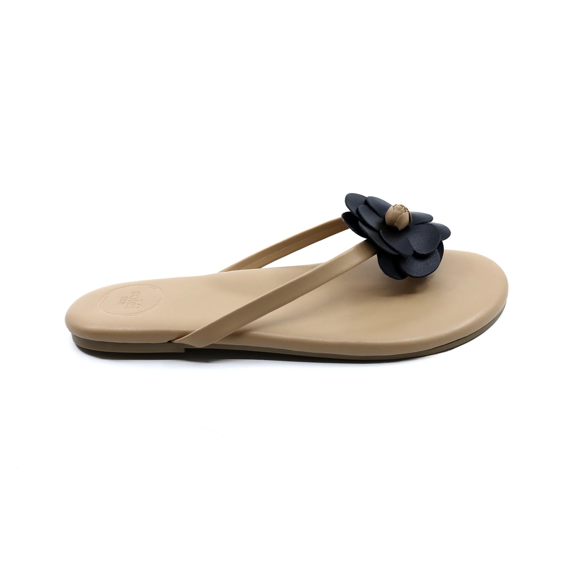 Valentina Sandal - Tan & Black | Solei Sea