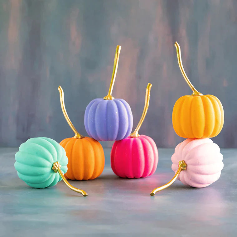 Medium Rainbow Pumpkins | Glitterville