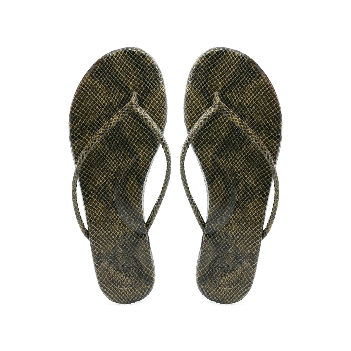 Vivie Stitch Stap Sandal - Brown w/ Lizard | Soléi Sea