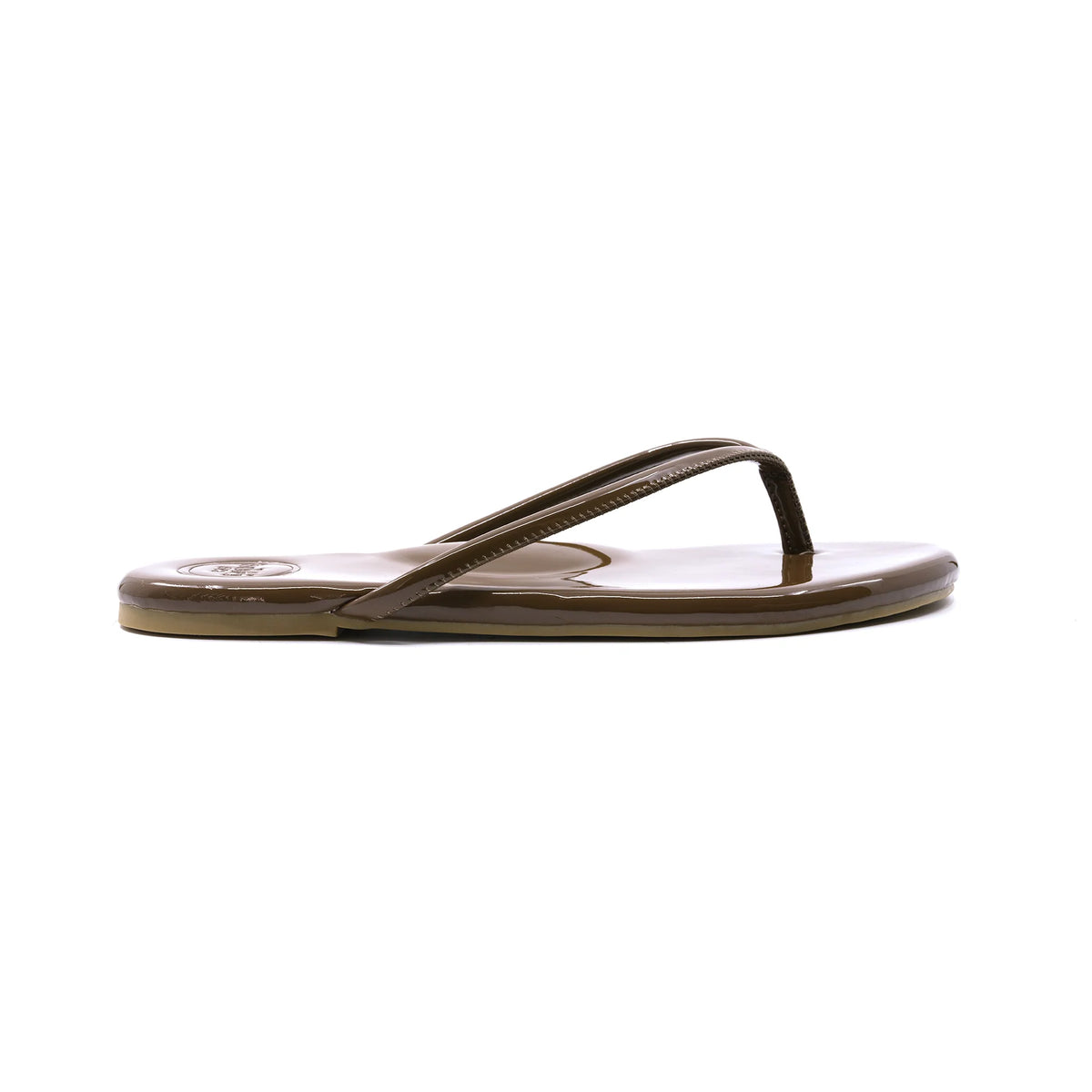 Vivie Stitch Stap Sandal - Tobacco Patent | Soléi Sea