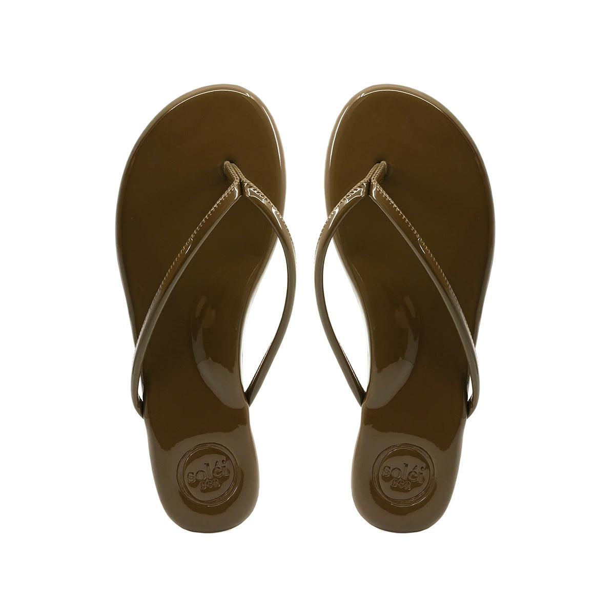 Vivie Stitch Stap Sandal - Tobacco Patent | Soléi Sea