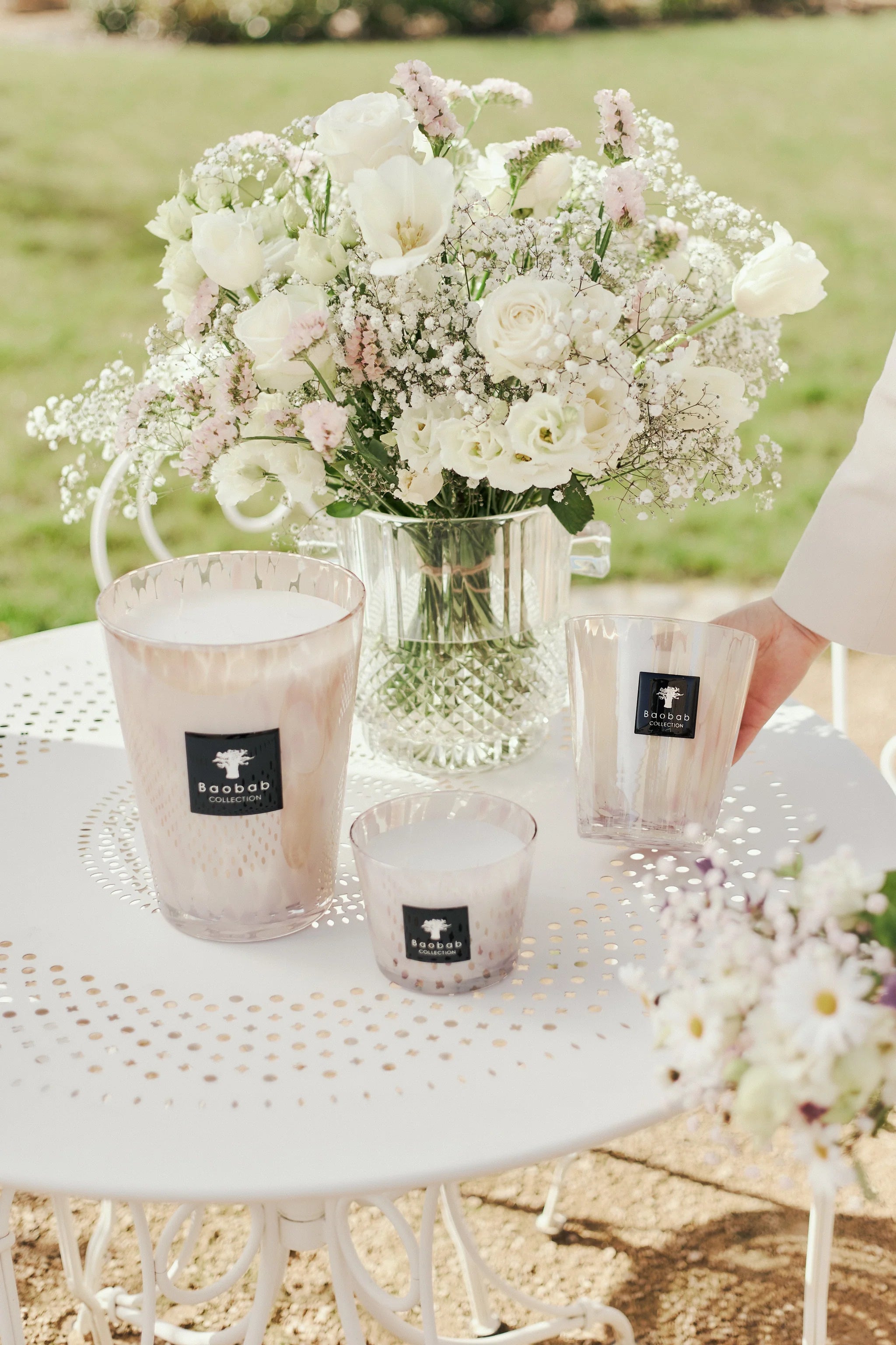 Scented Candle - Pearls White | Baobab